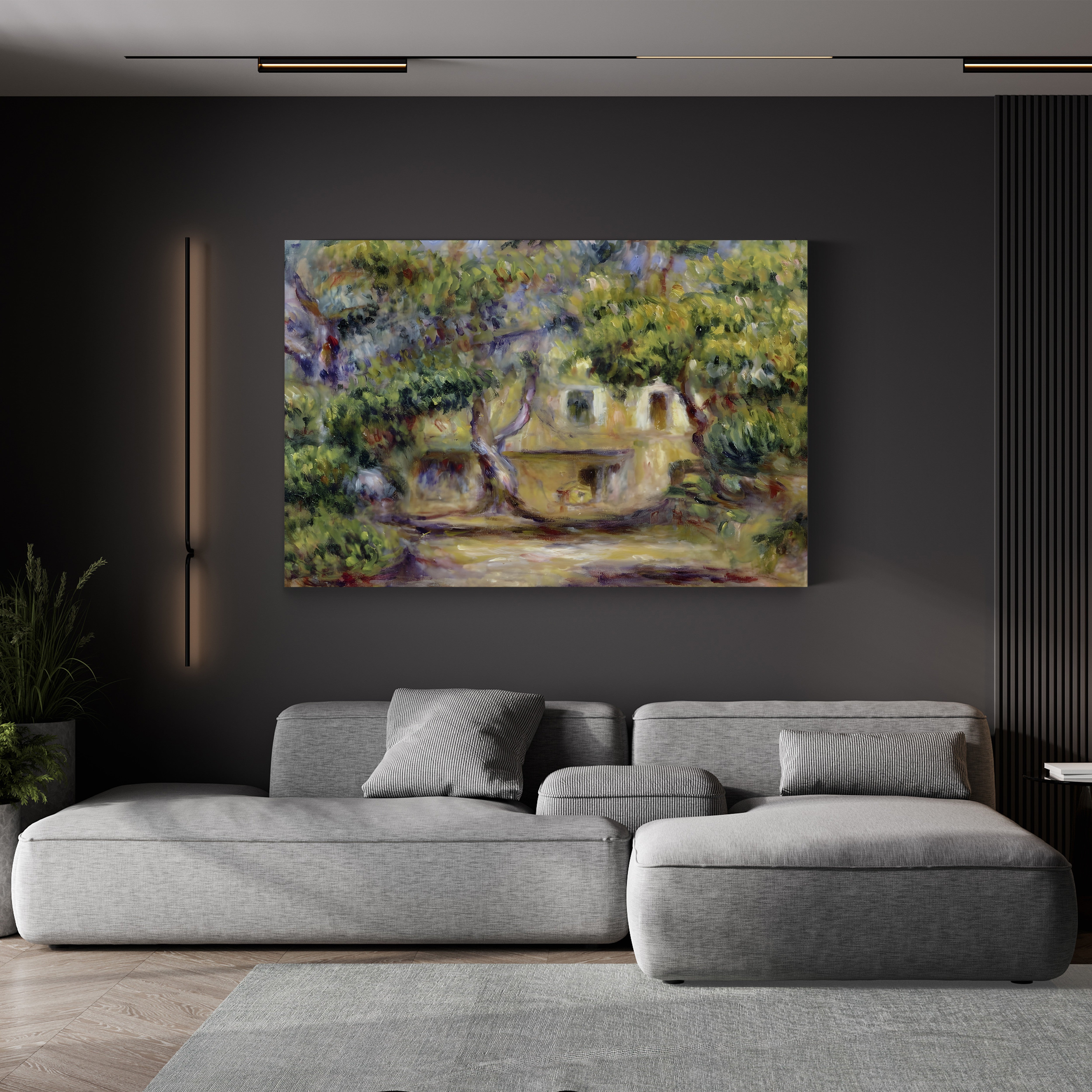 The Farm at Les Collettes, c.1915 – Pierre-Auguste Renoir Wall Art | Impressionist Provençal Canvas Print