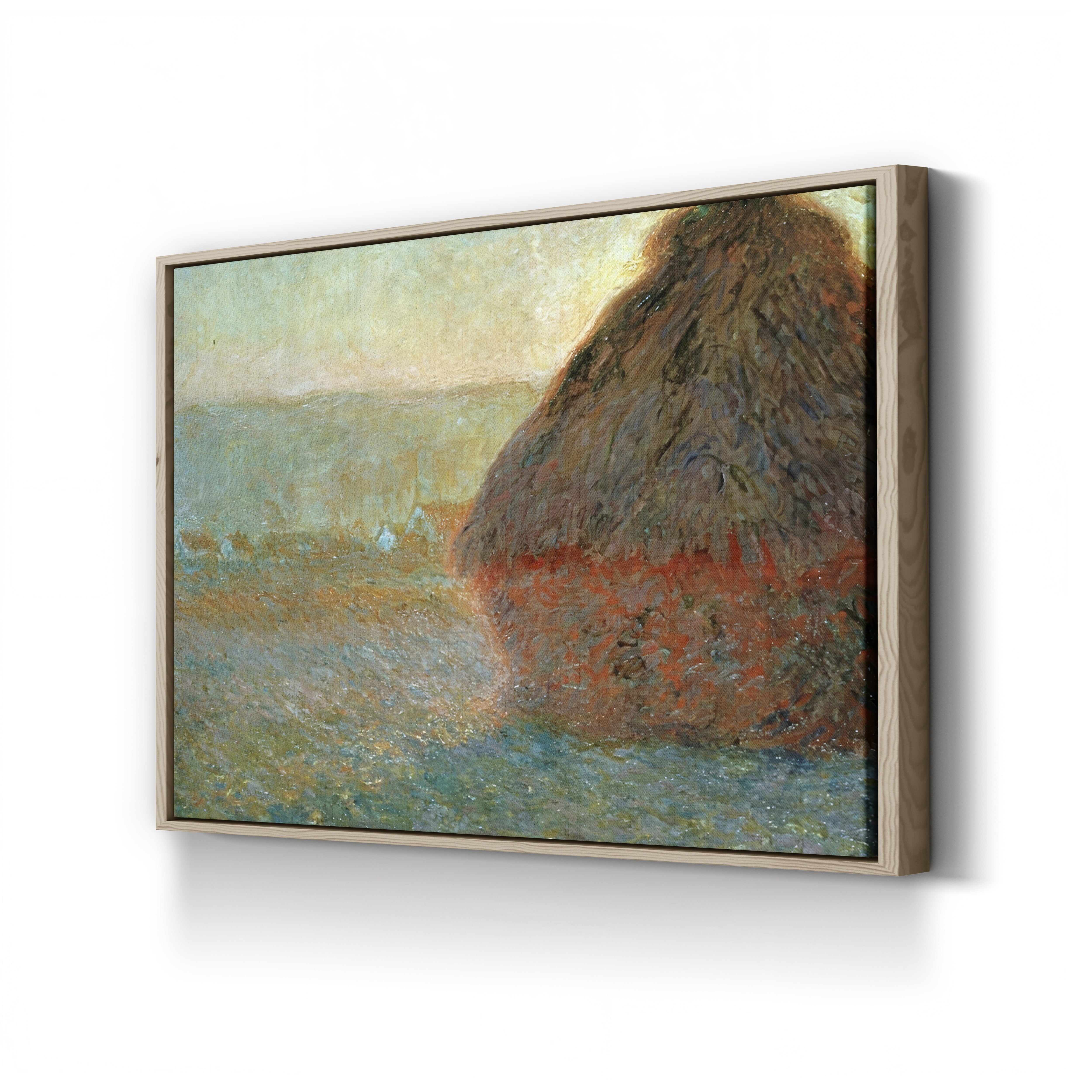 Haystack at Sunset – Claude Monet Wall Art | Iconic Meules Series Canvas Print