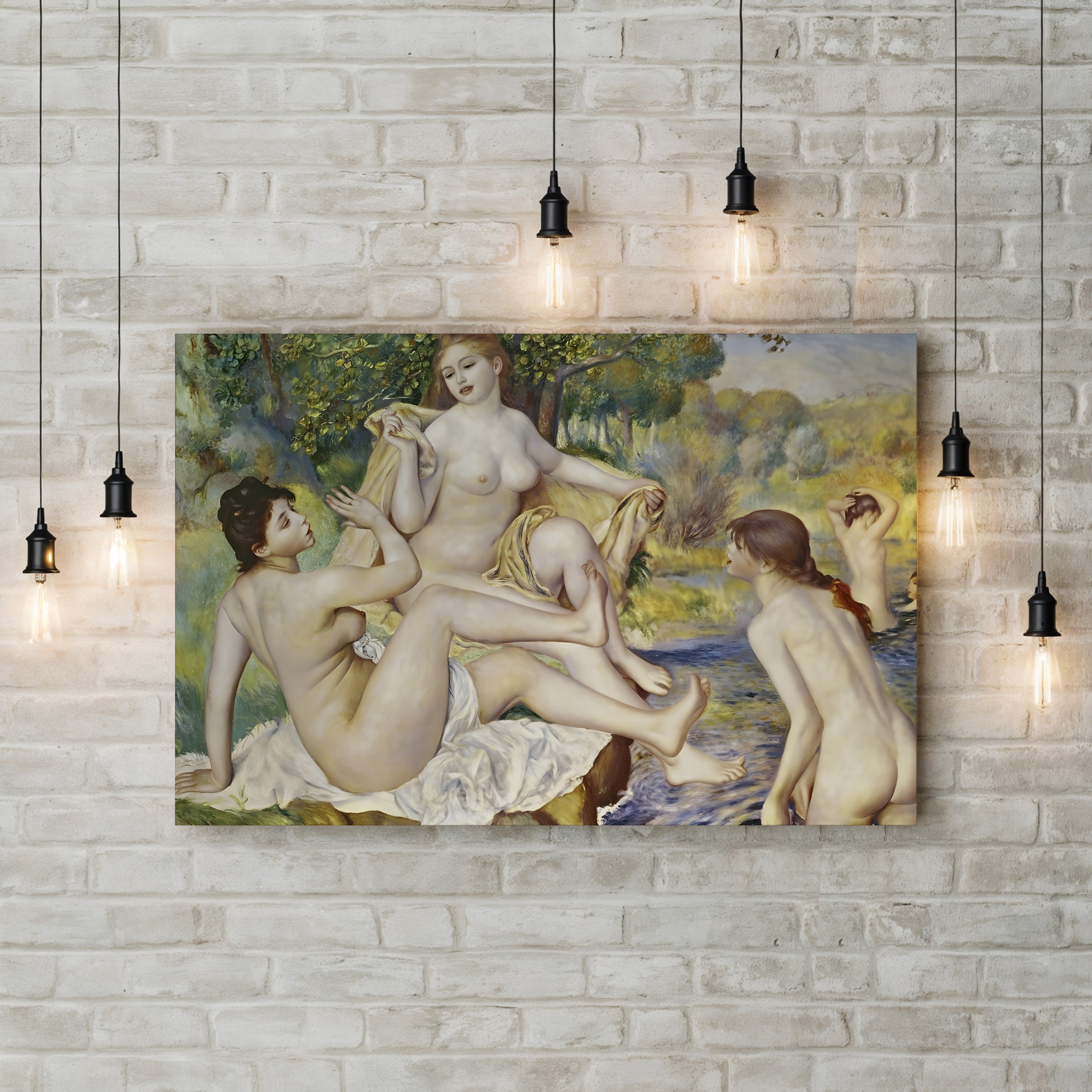 The Bathers, 1887 – Pierre-Auguste Renoir Wall Art | Classical Impressionist Canvas Print