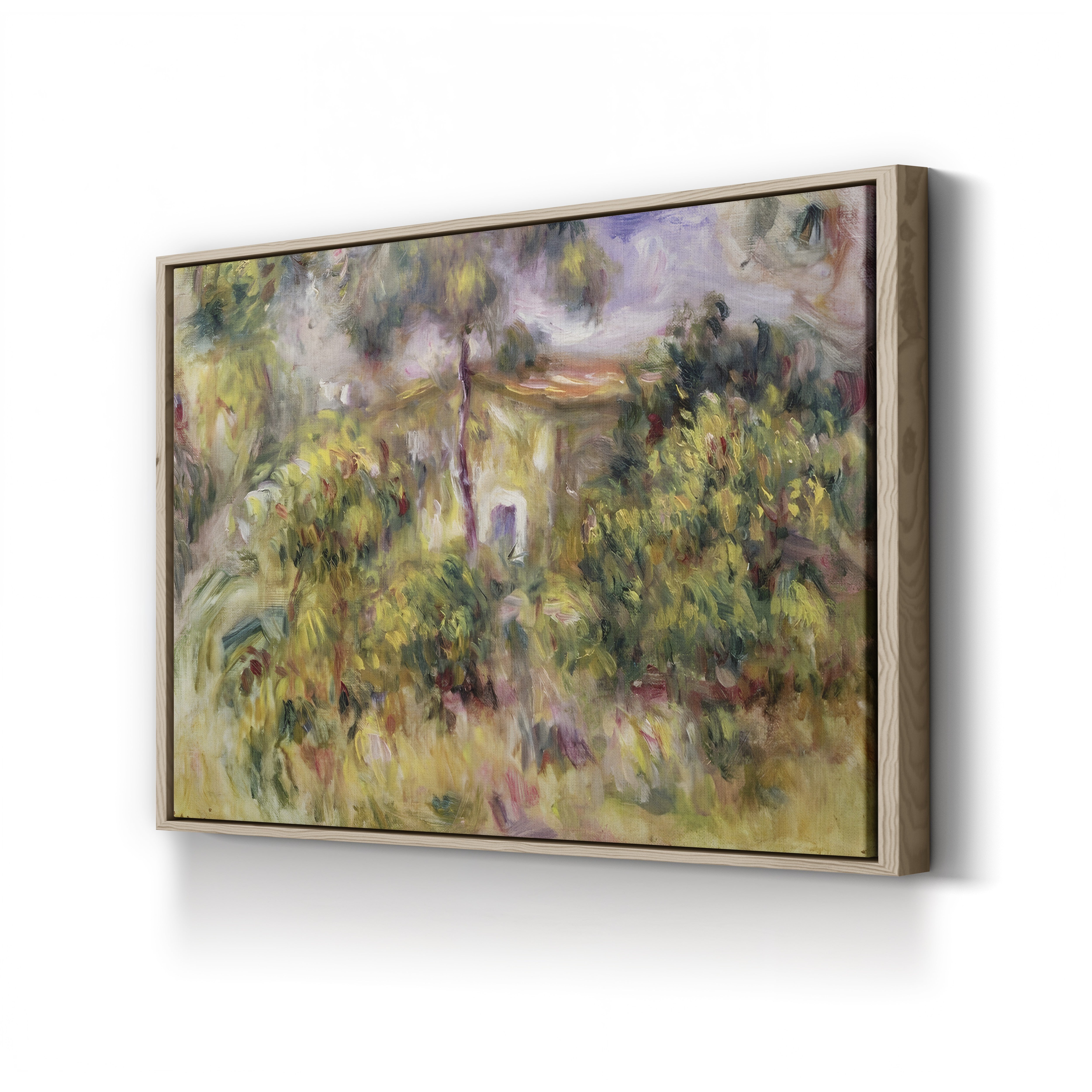 Farmhouse, 1917 – Pierre-Auguste Renoir Wall Art | Late Impressionist Landscape Canvas Print