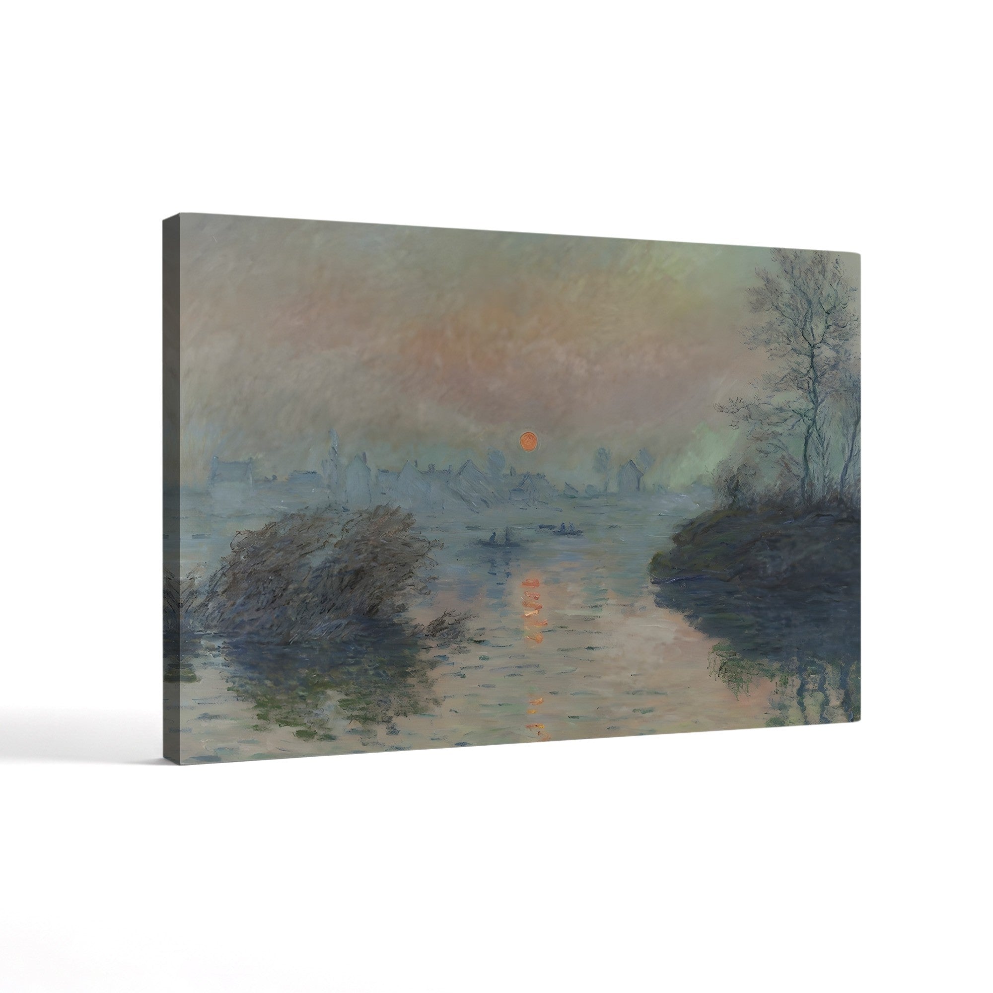 Sunset on the Seine at Lavacourt, Winter Effect (Soleil couchant sur la Seine à Lavacourt, effet d’hiver), 1880 by Claude Monet