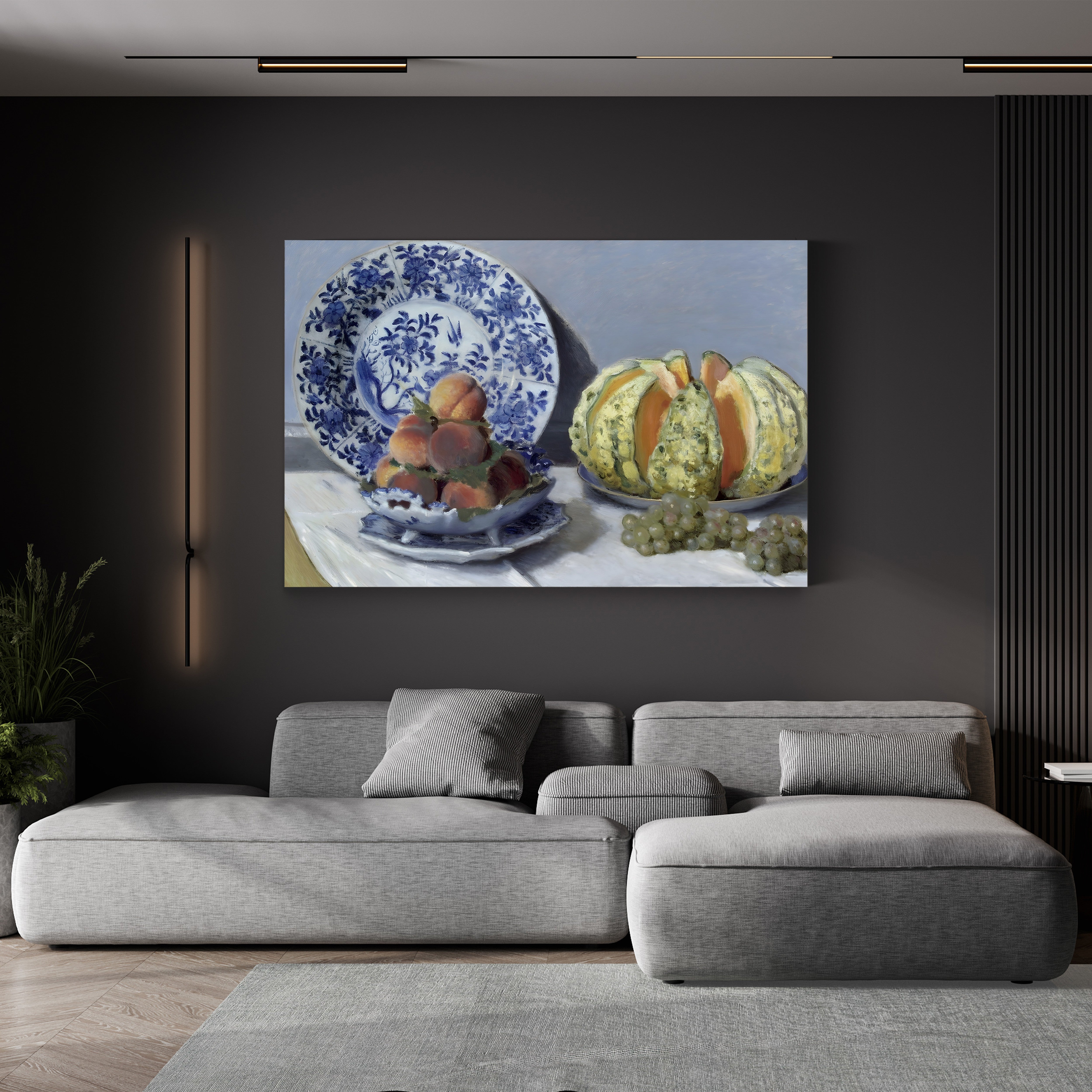 Still Life with Melon (Nature morte au melon), 1872 by Claude Monet