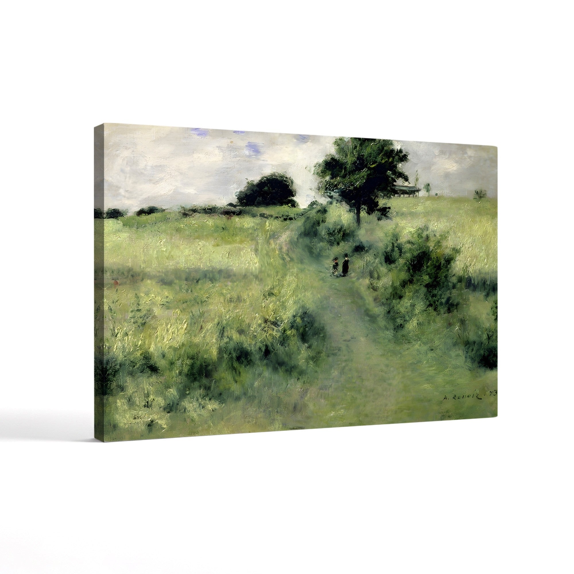 The Watering Place, 1873 – Pierre-Auguste Renoir Wall Art | Impressionist Landscape Canvas Print