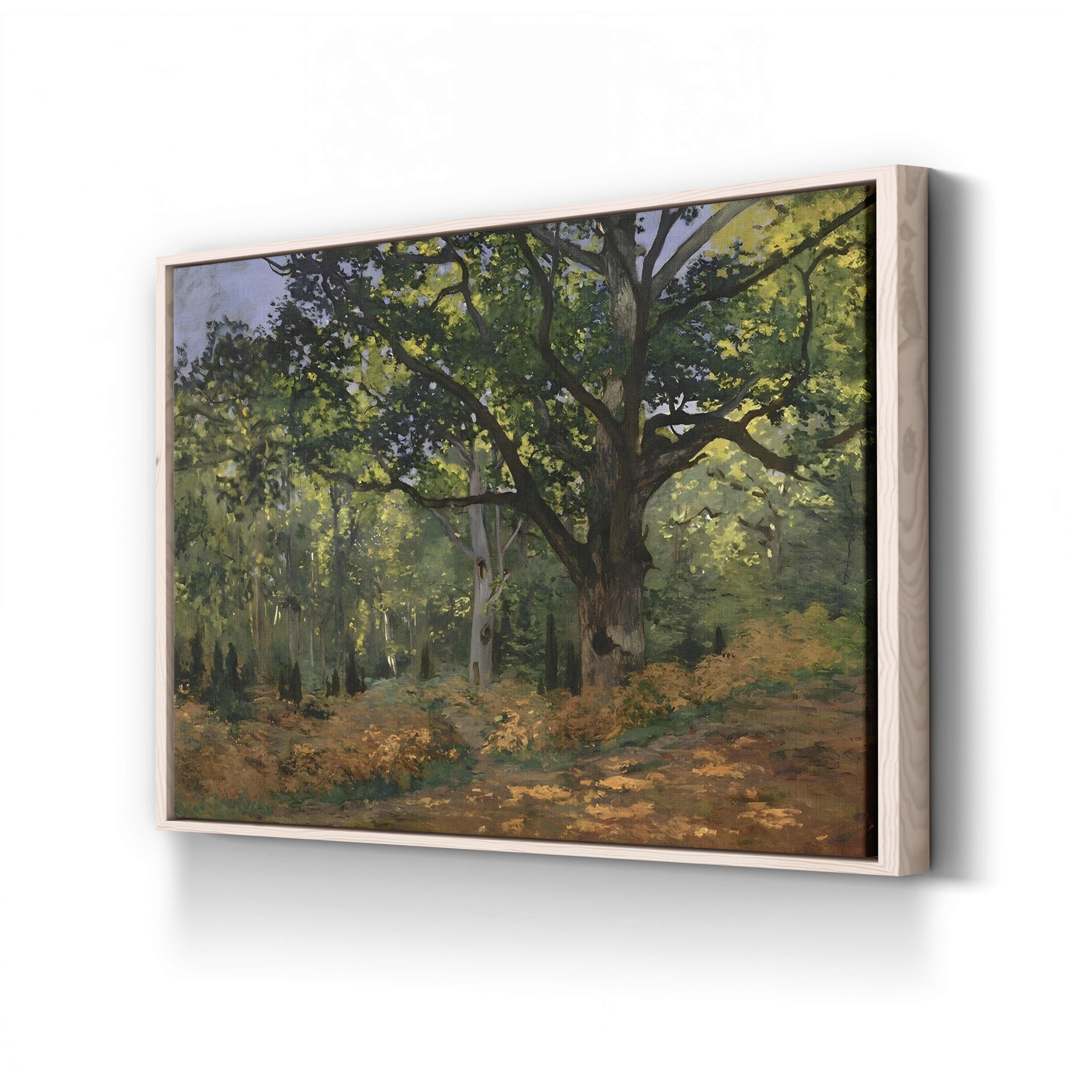 The Bodmer Oak, Fontainebleau Forest (Un chêne au Bas-Bréau, le Bodmer), 1865 by Claude Monet