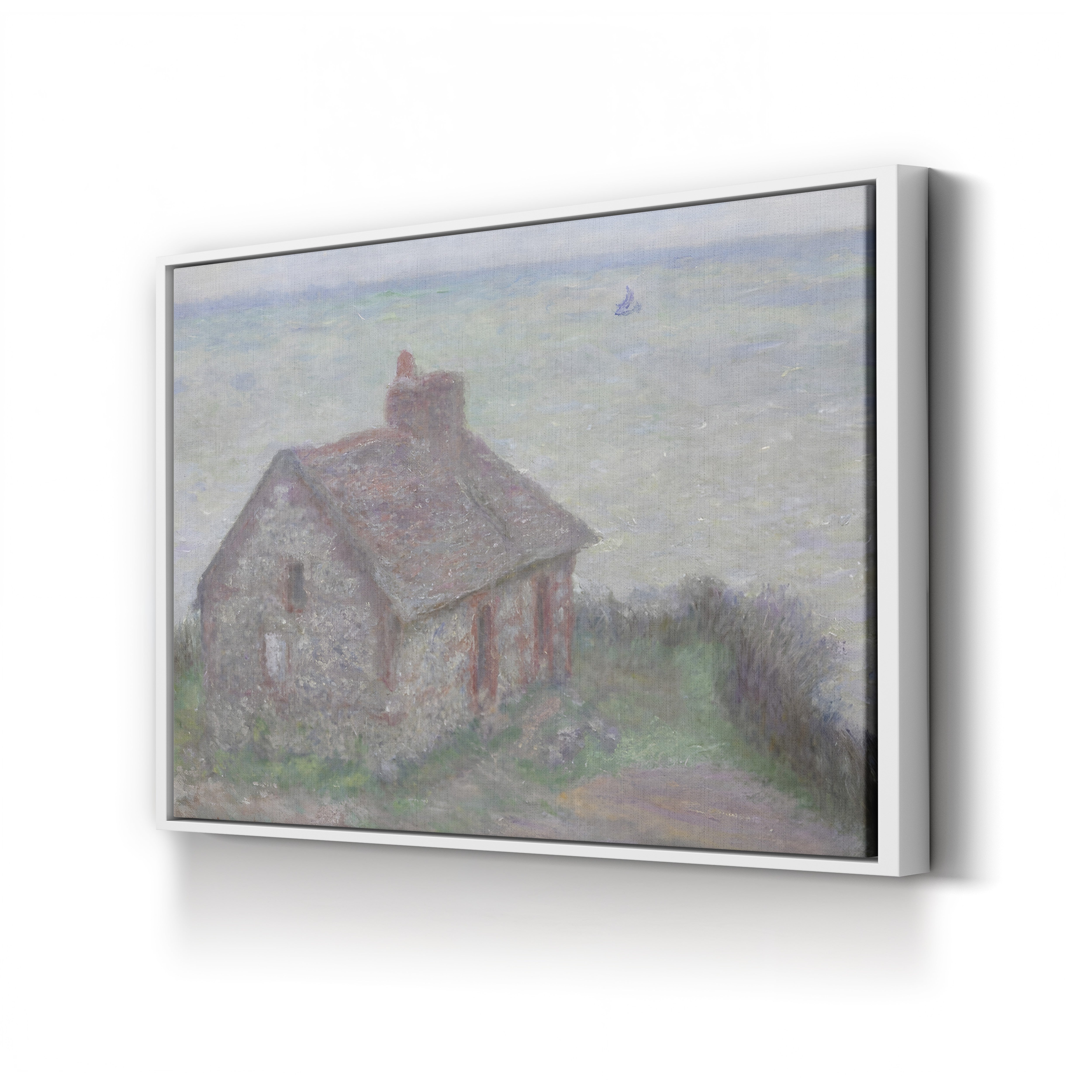 The Customs House, Pink Effect (La Maison du douanier, effet rose), 1897 by Claude Monet