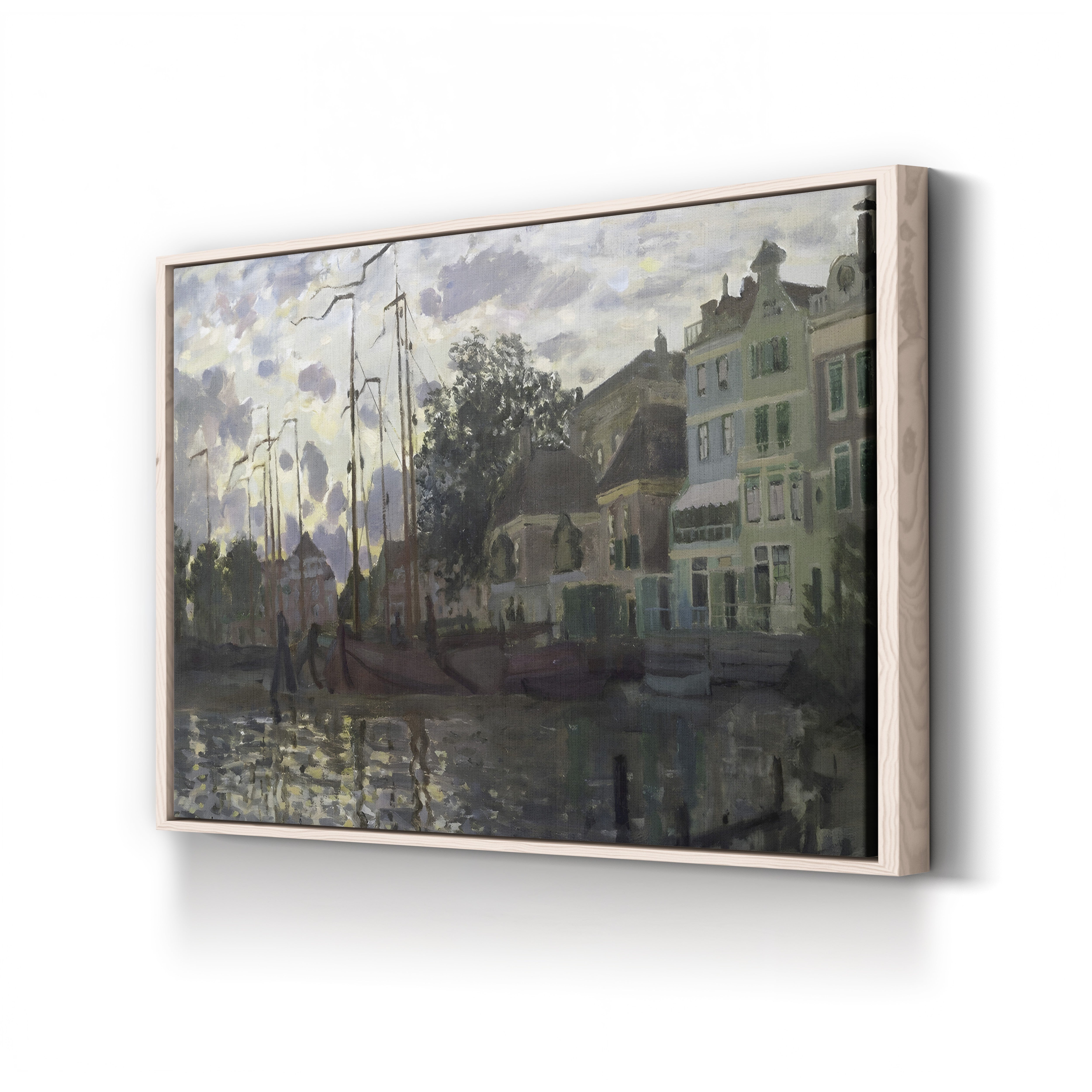 The Dam at Zaandam, Evening (Le Dam à Zaandam, le soir), 1871 by Claude Monet