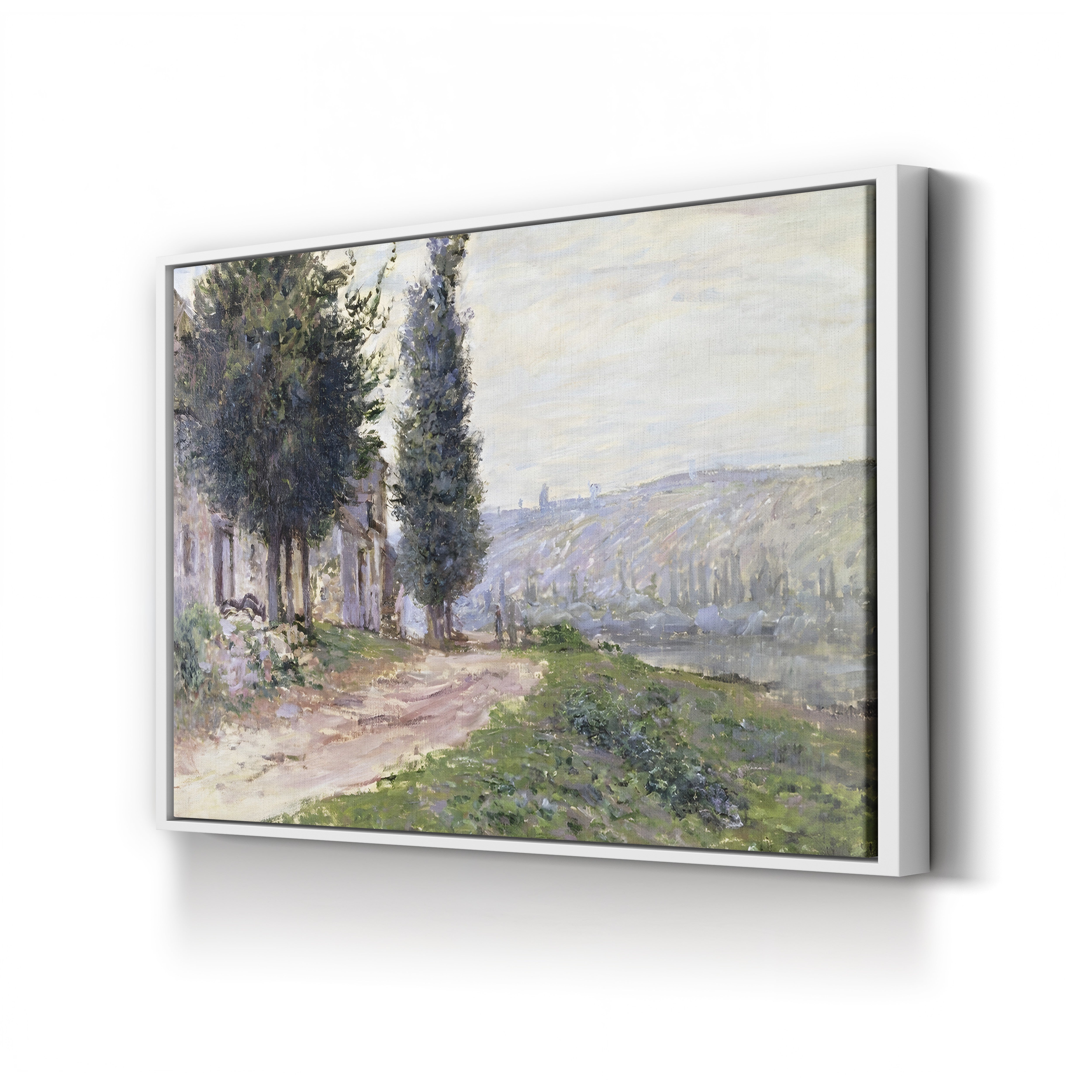 Riverbank at Lavacourt (La Berge à Lavacourt), 1879 by Claude Monet