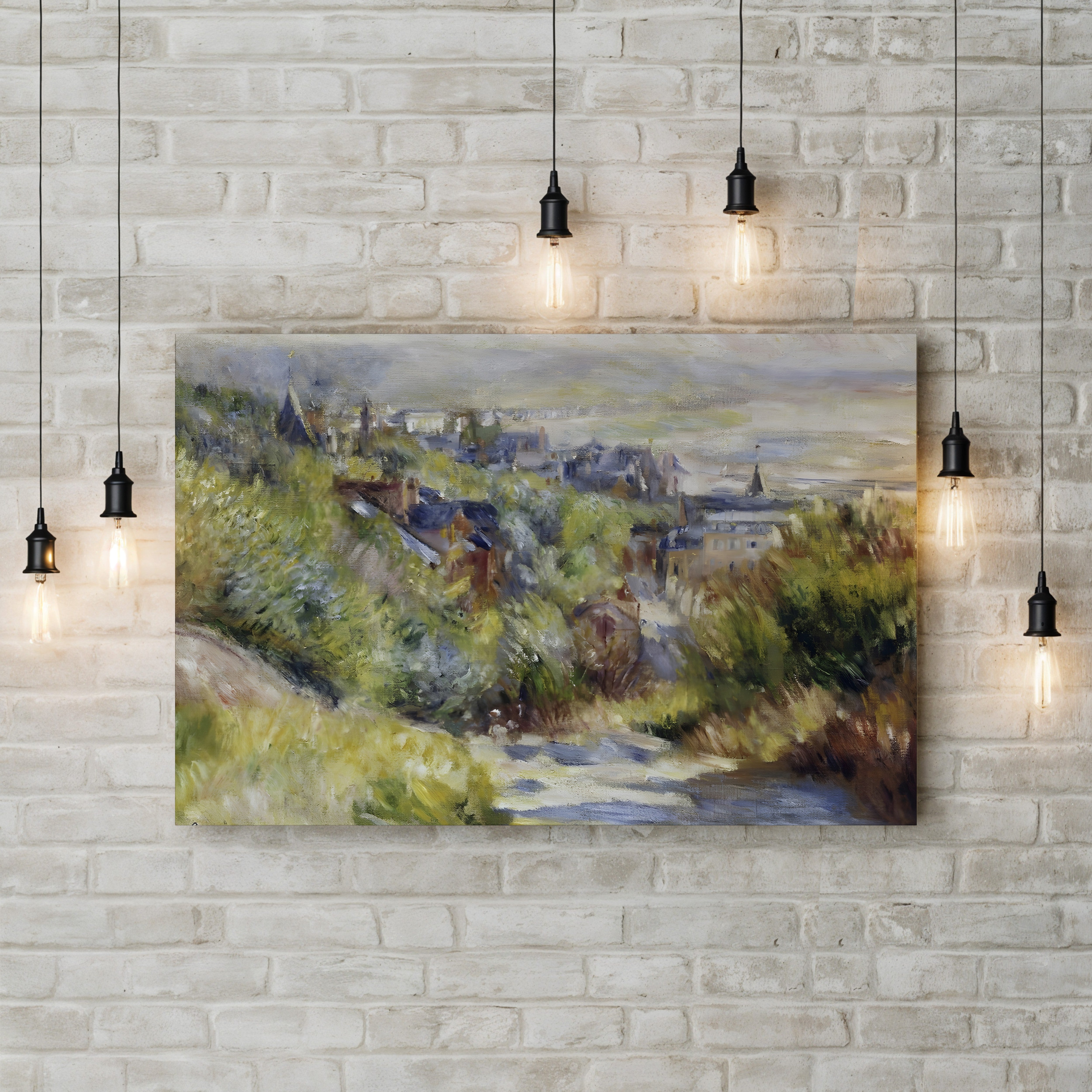 The Heights of Trouville – Pierre-Auguste Renoir Wall Art | Impressionist Coastal Canvas Print