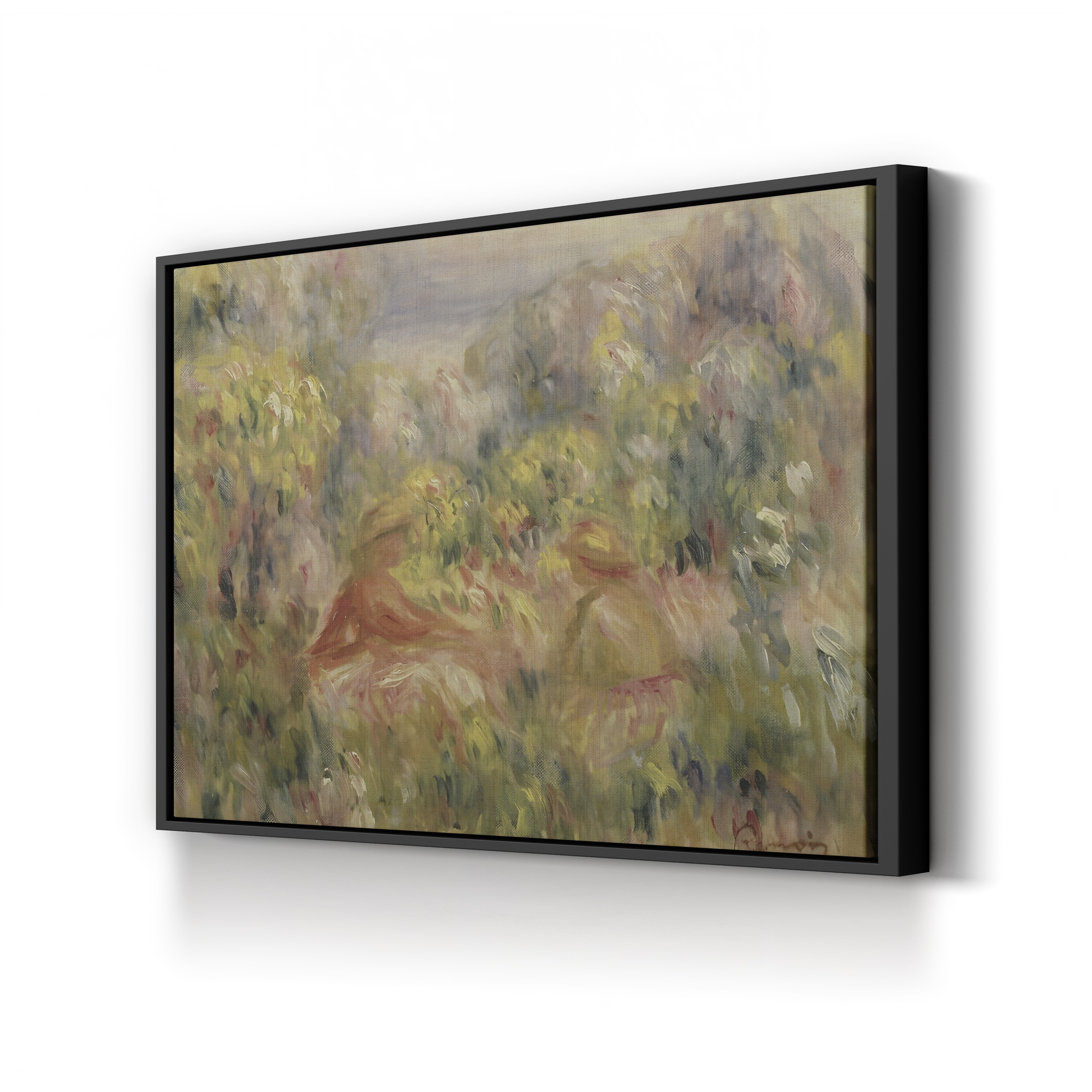 Two Figures in a Landscape, 1917–19 – Pierre-Auguste Renoir Wall Art | Impressionist Late Canvas Print