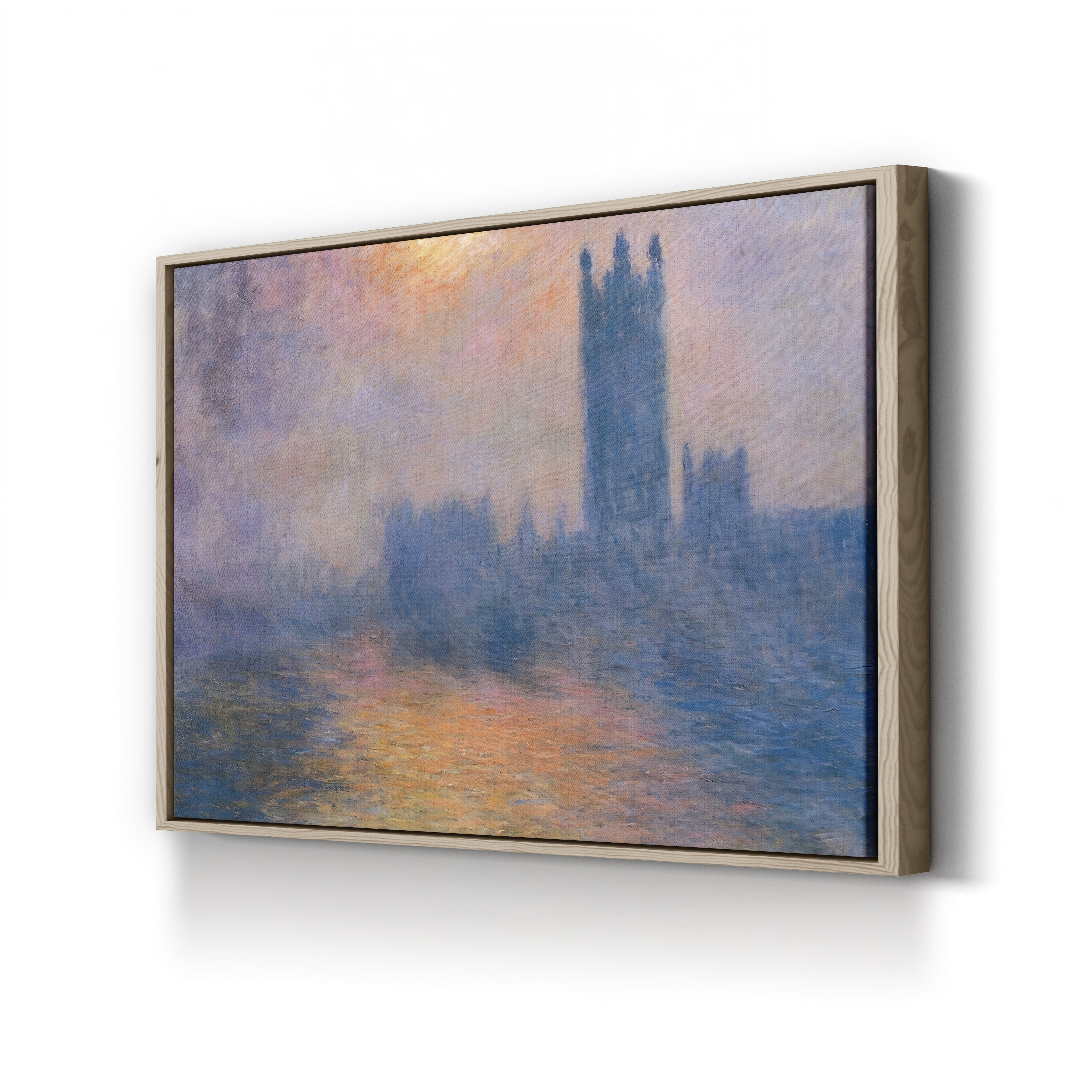 The Houses of Parliament, Sun Breaking Through the Fog (Le Parlement, trouée de soleil dans le brouillard), 1904 by Claude Monet