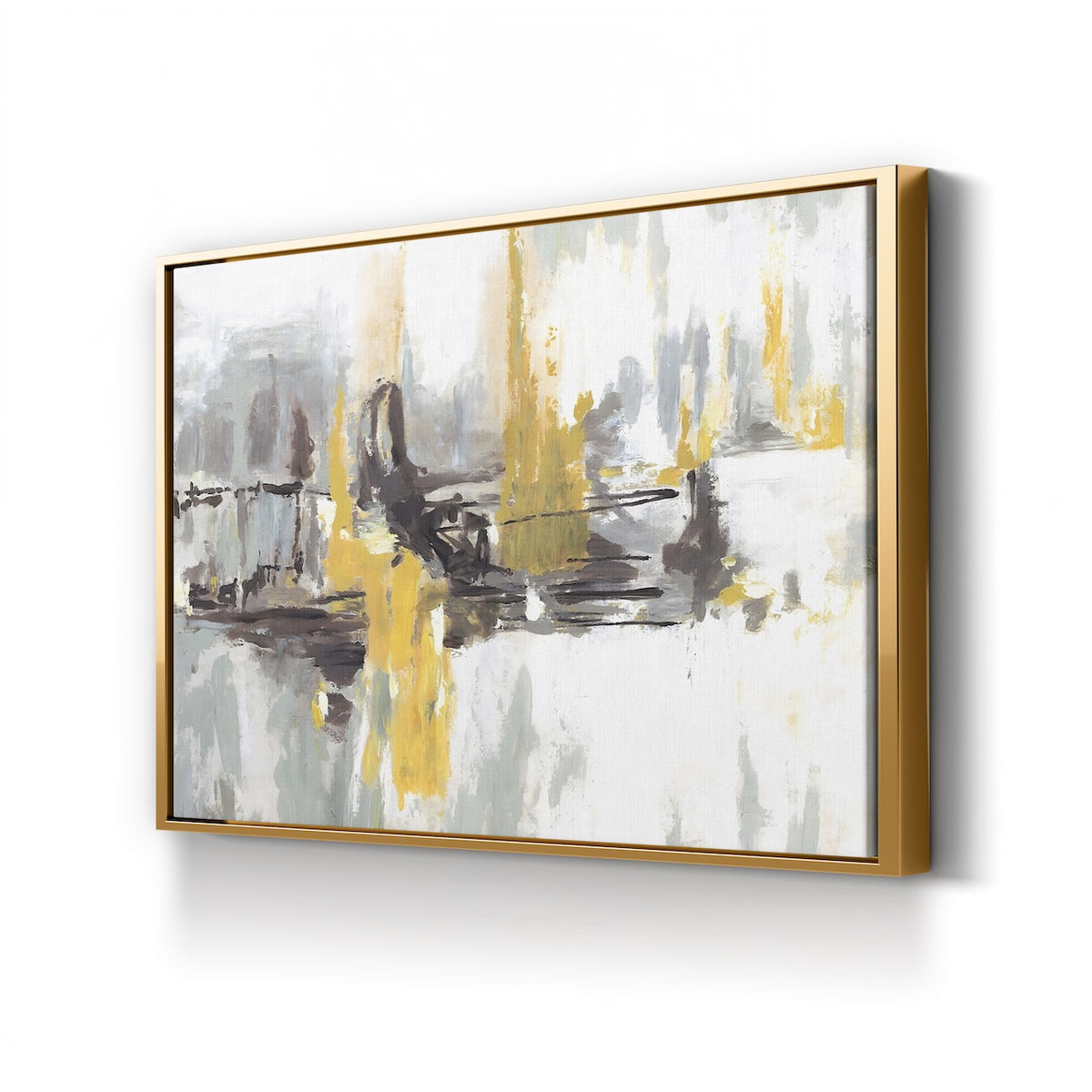 At the End of the Day canvas print in Gold frame