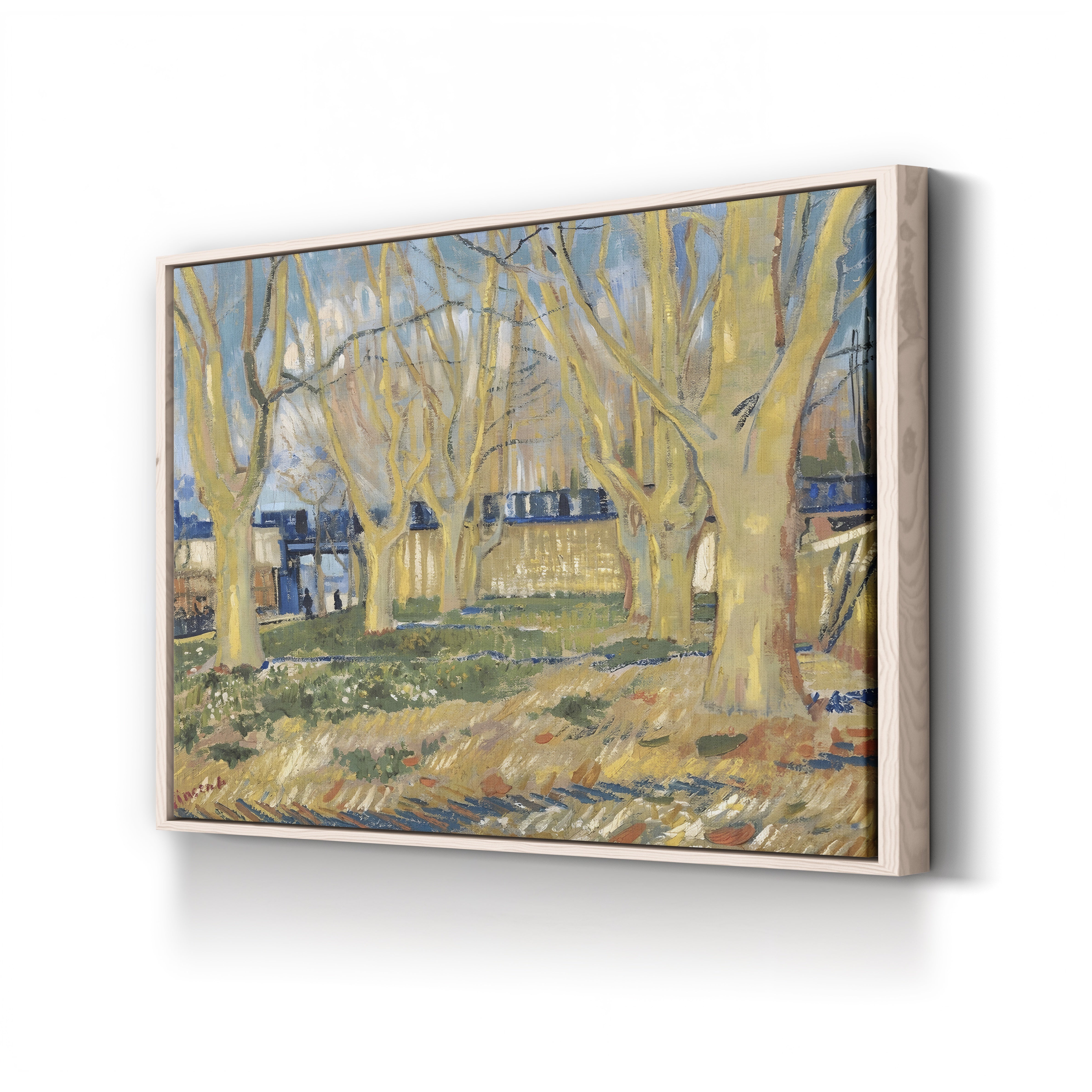 Avenue of Plane Trees Near Arles Station, 1888 – Vincent van Gogh Wall Art | Post-Impressionist Landscape Canvas Print