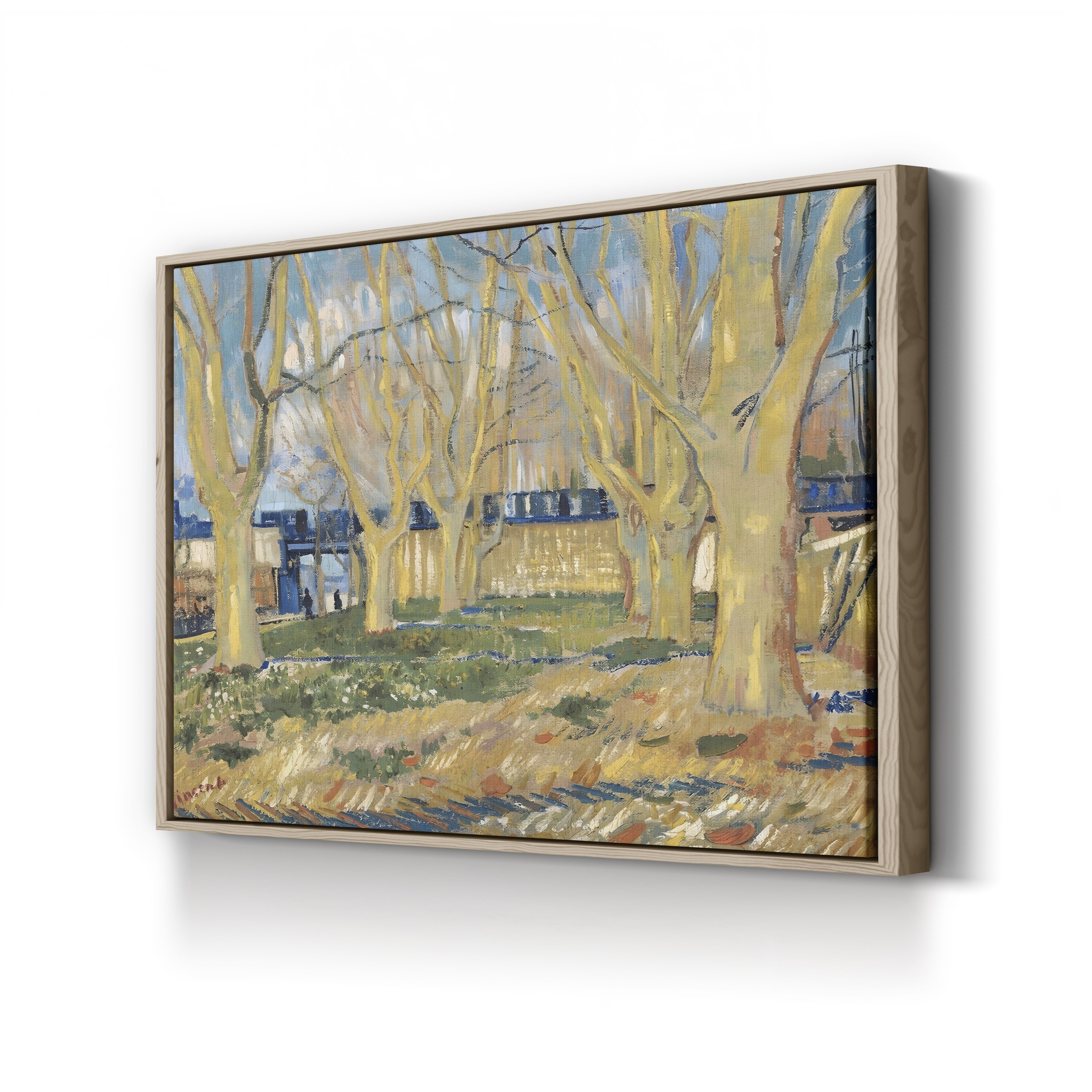 Avenue of Plane Trees Near Arles Station, 1888 – Vincent van Gogh Wall Art | Post-Impressionist Landscape Canvas Print