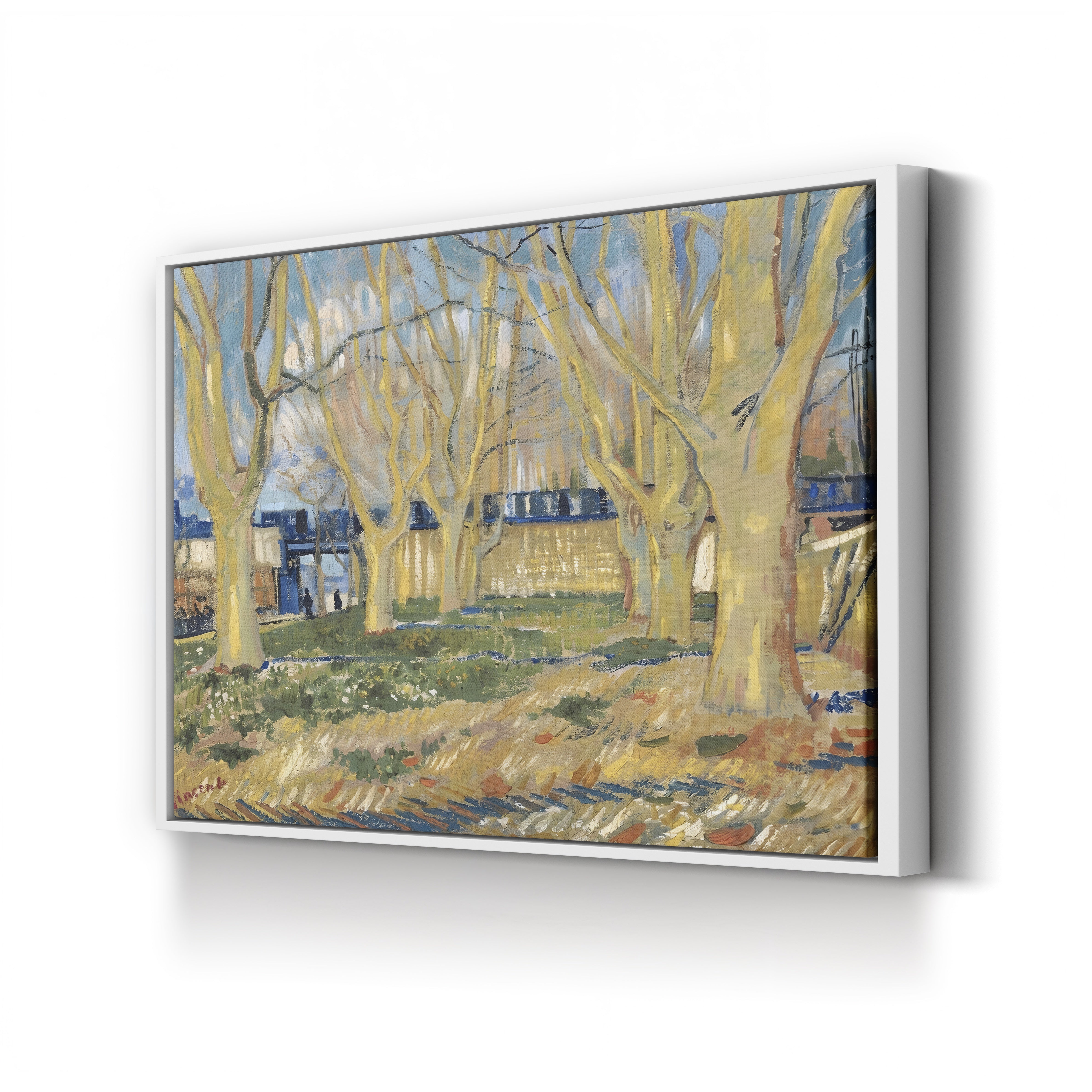 Avenue of Plane Trees Near Arles Station, 1888 – Vincent van Gogh Wall Art | Post-Impressionist Landscape Canvas Print