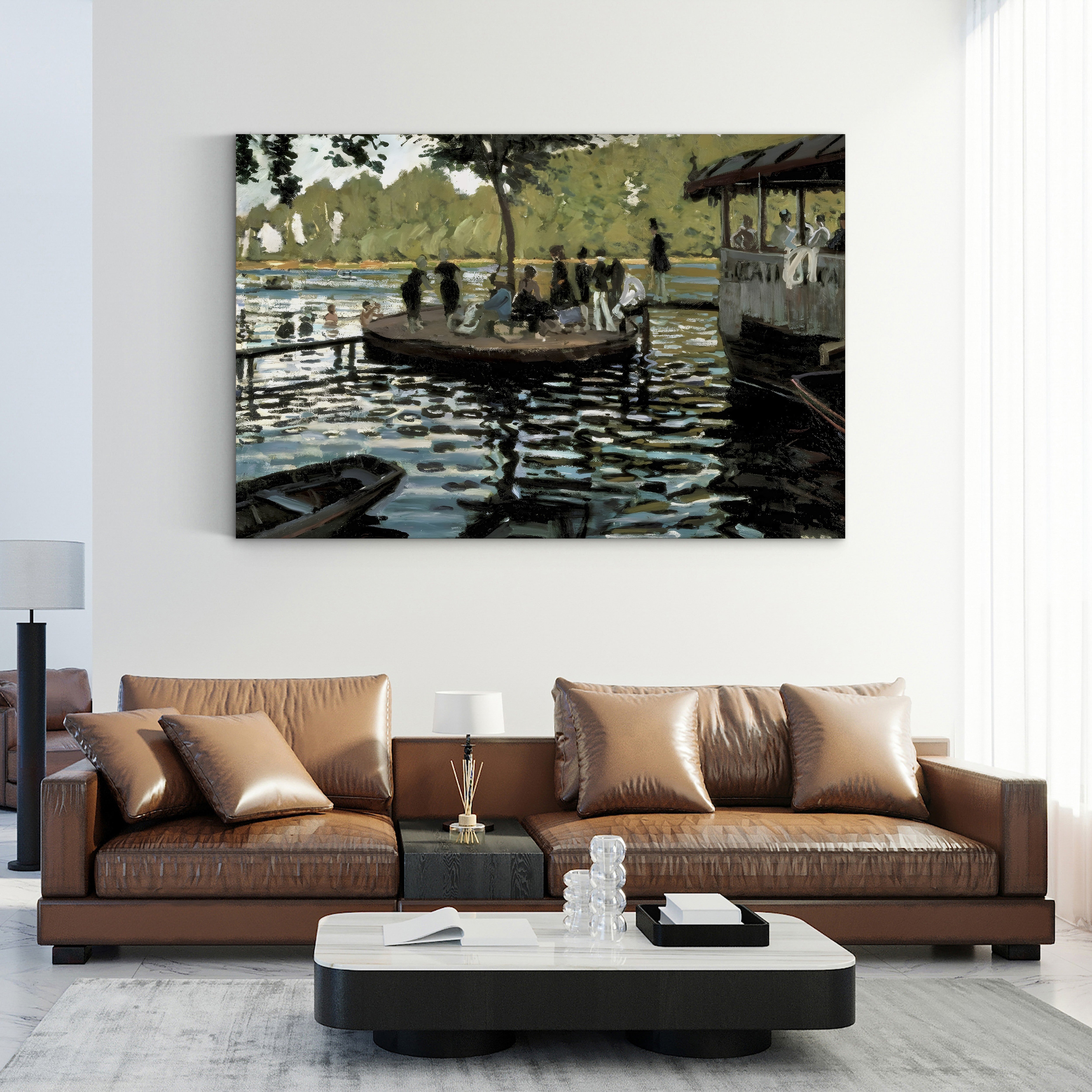 La Grenouillère – Pierre-Auguste Renoir Wall Art | Impressionist River Canvas Print
