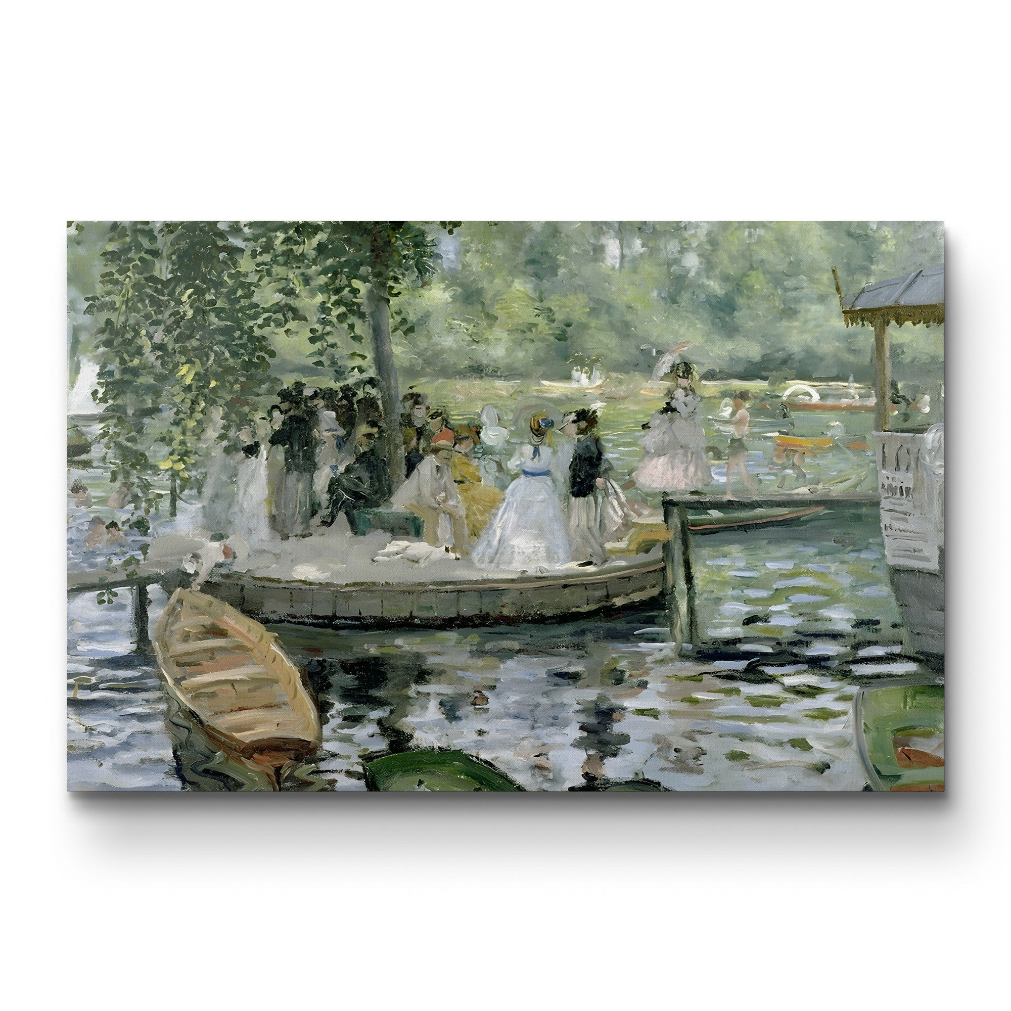 La Grenouillère, 1869 – Pierre-Auguste Renoir Wall Art | Impressionist River Canvas Print