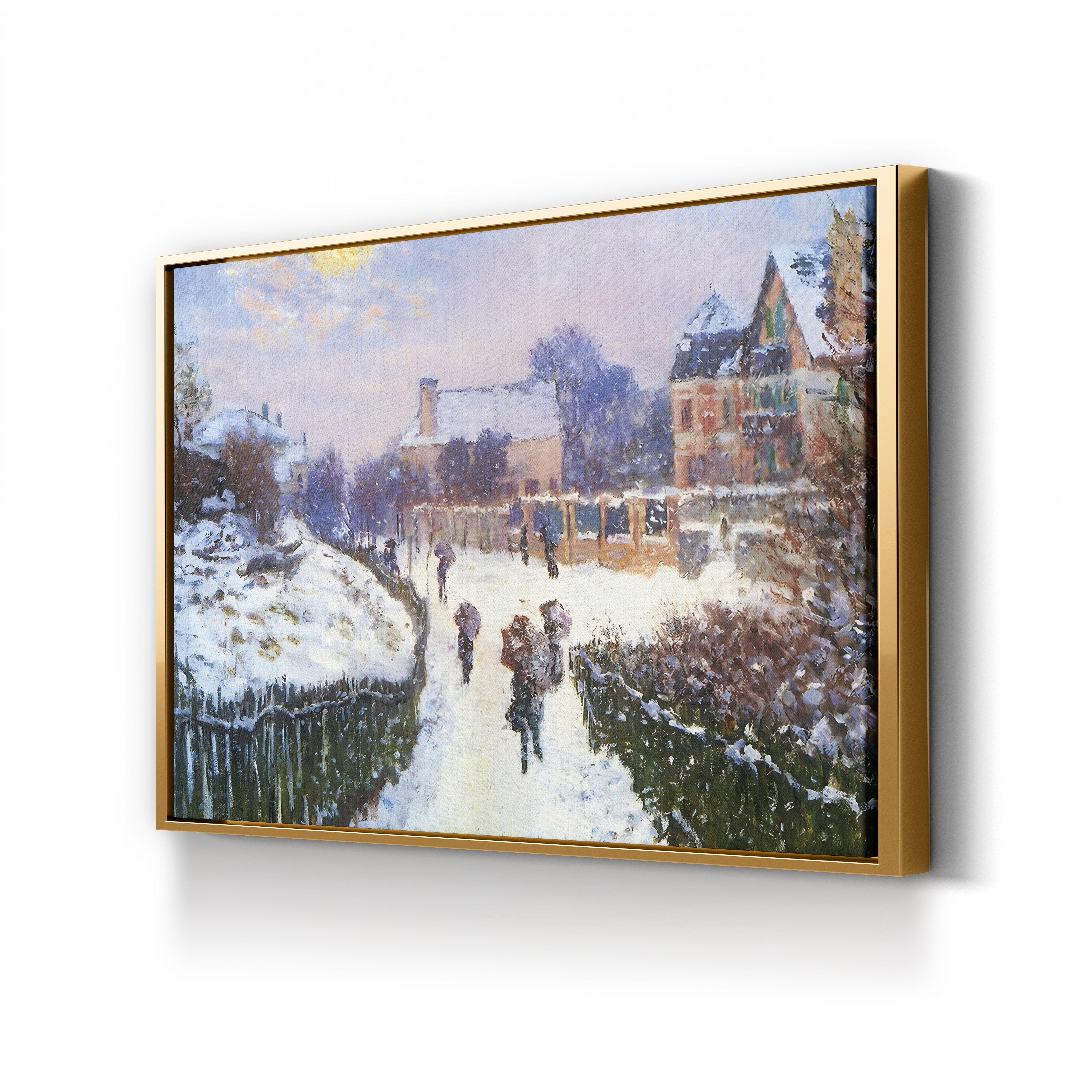 Boulevard Saint-Denis, Argenteuil – Claude Monet Wall Art | Impressionist Suburban Landscape Canvas Print