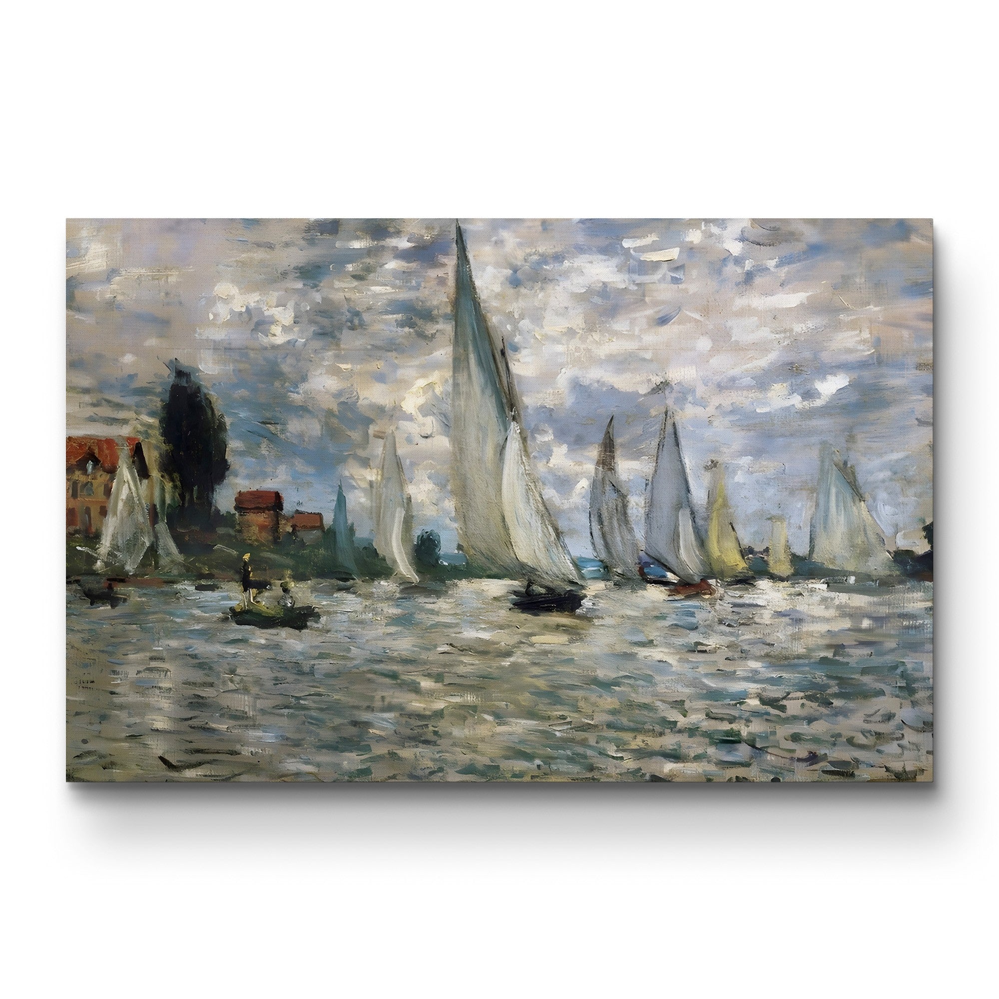 The Boats, Regatta at Argenteuil (Les Barques. Régates à Argenteuil), 1874 by Claude Monet