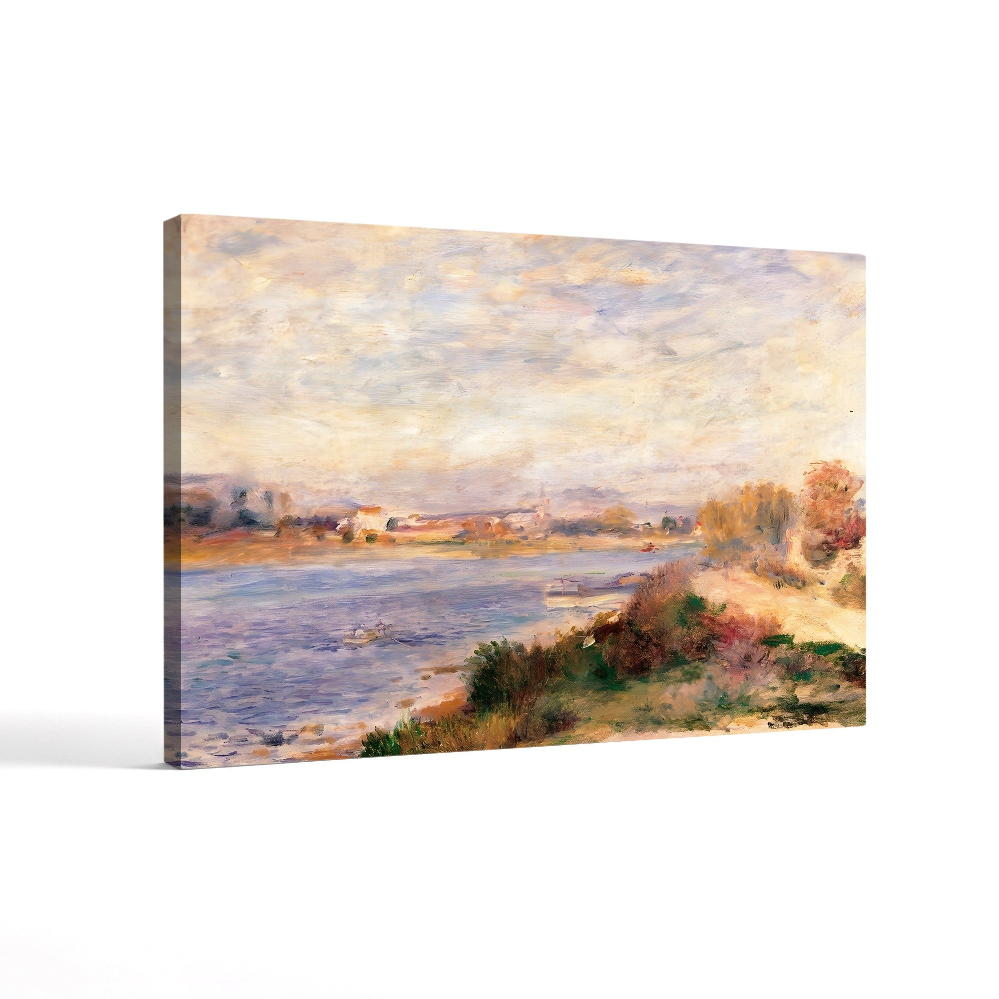 The Seine at Argenteuil, 1873 – Pierre-Auguste Renoir Wall Art | Impressionist River Canvas Print