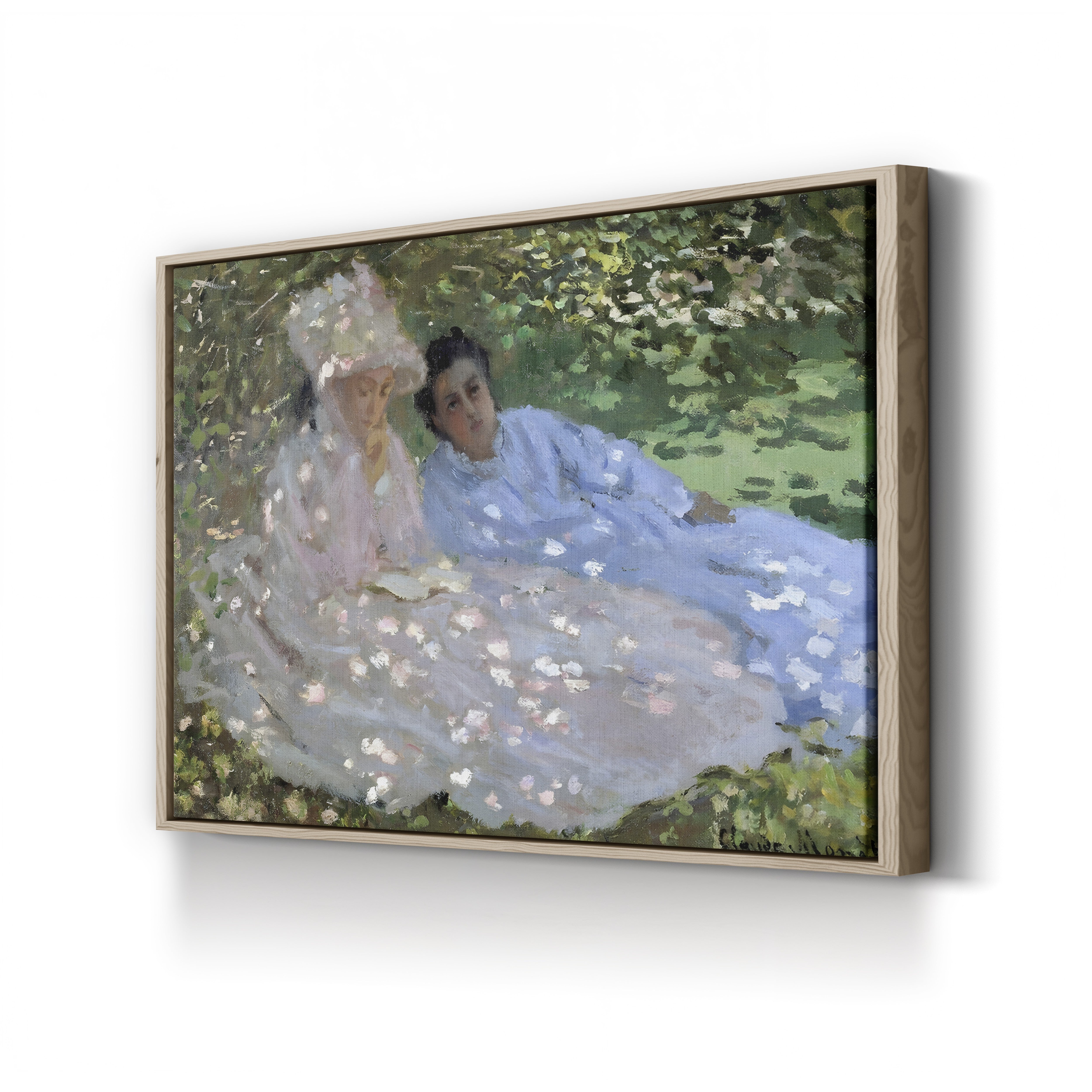 Madame Monet and a Friend in the Garden, 1872 by Claude Monet