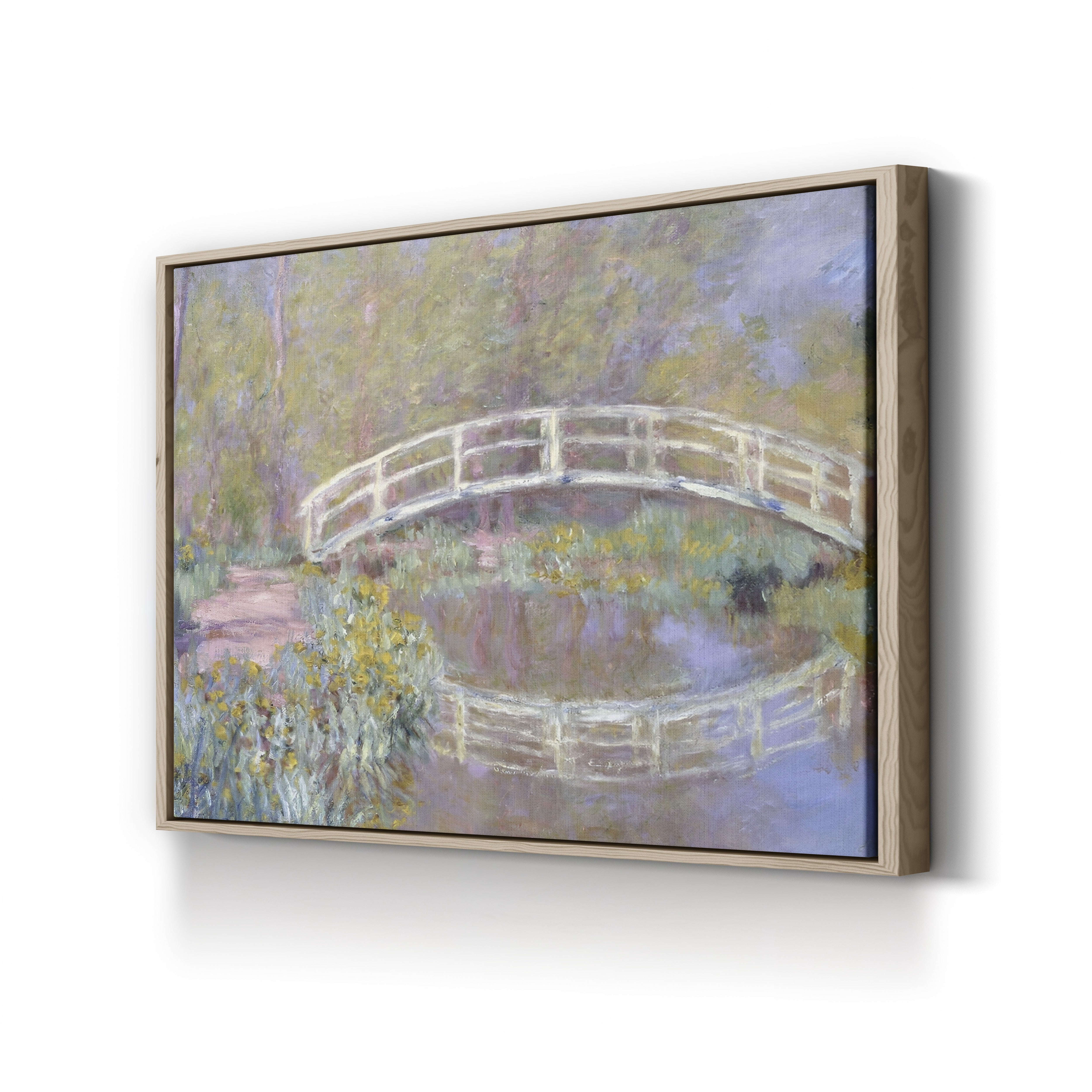 The Bridge in Monet's Garden, 1895-96 – Claude Monet Wall Art | Late Impressionist Japanese Footbridge Canvas Print