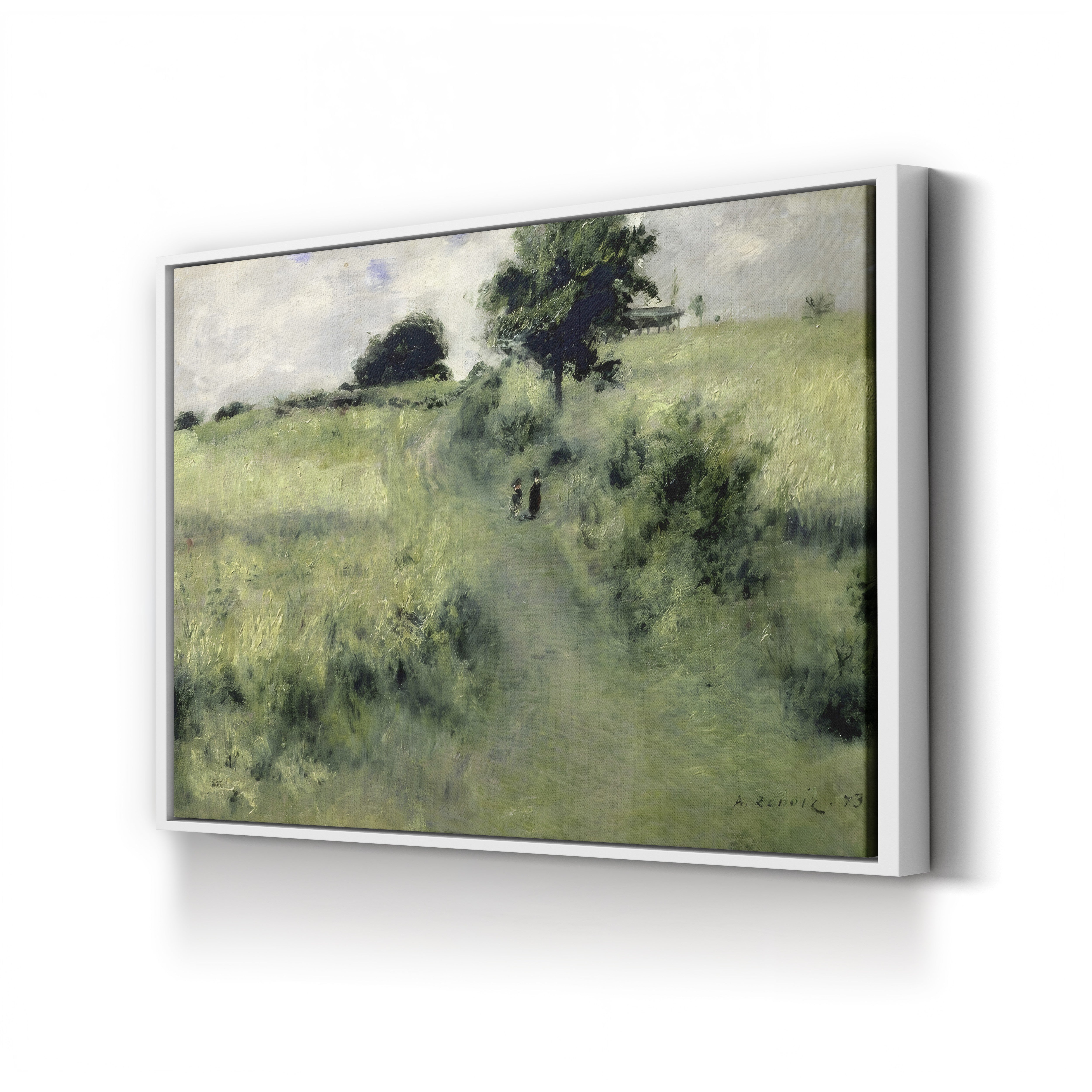 The Watering Place, 1873 – Pierre-Auguste Renoir Wall Art | Impressionist Landscape Canvas Print