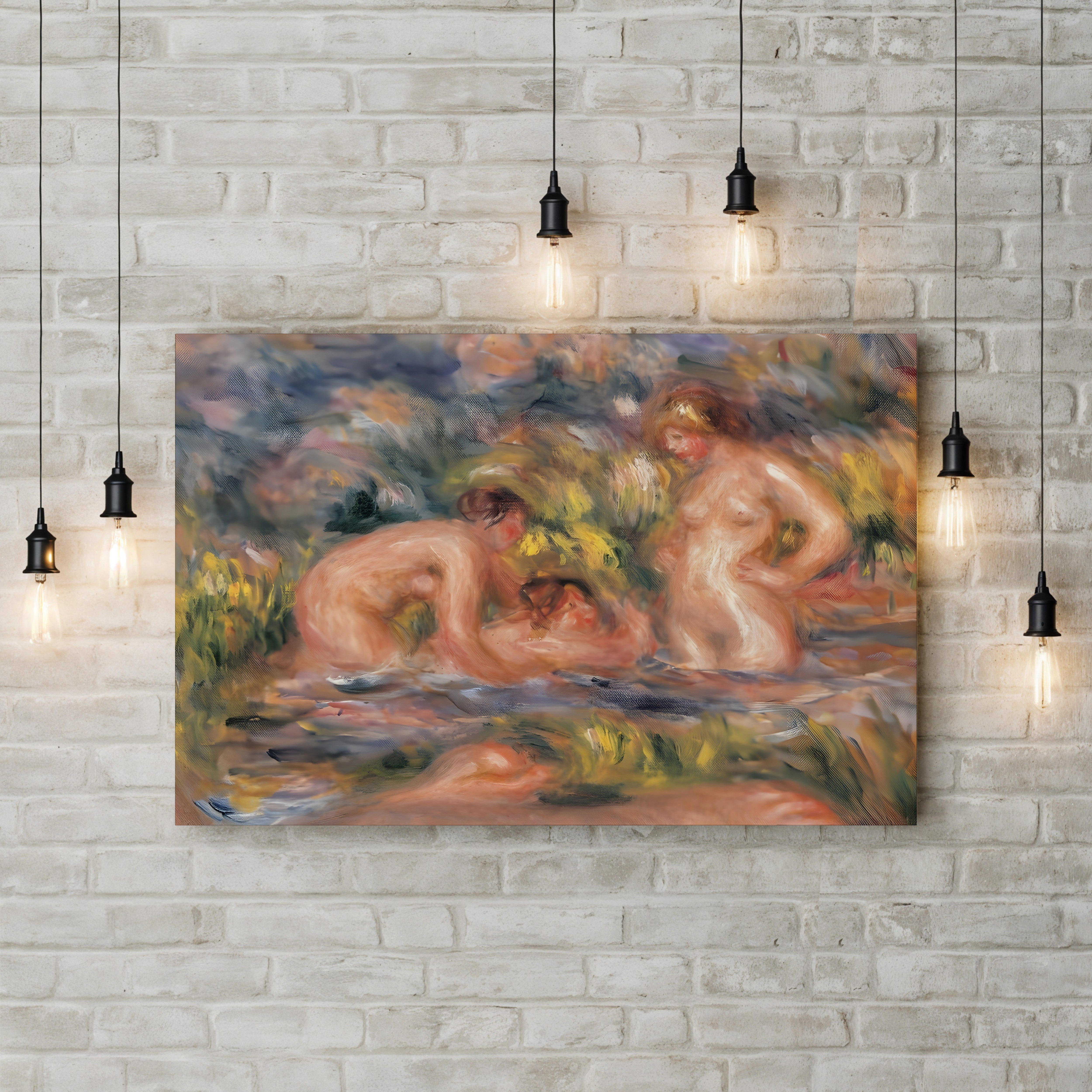 Bathers, c. 1918–1919 – Pierre-Auguste Renoir Wall Art | Late Impressionist Nude Canvas Print