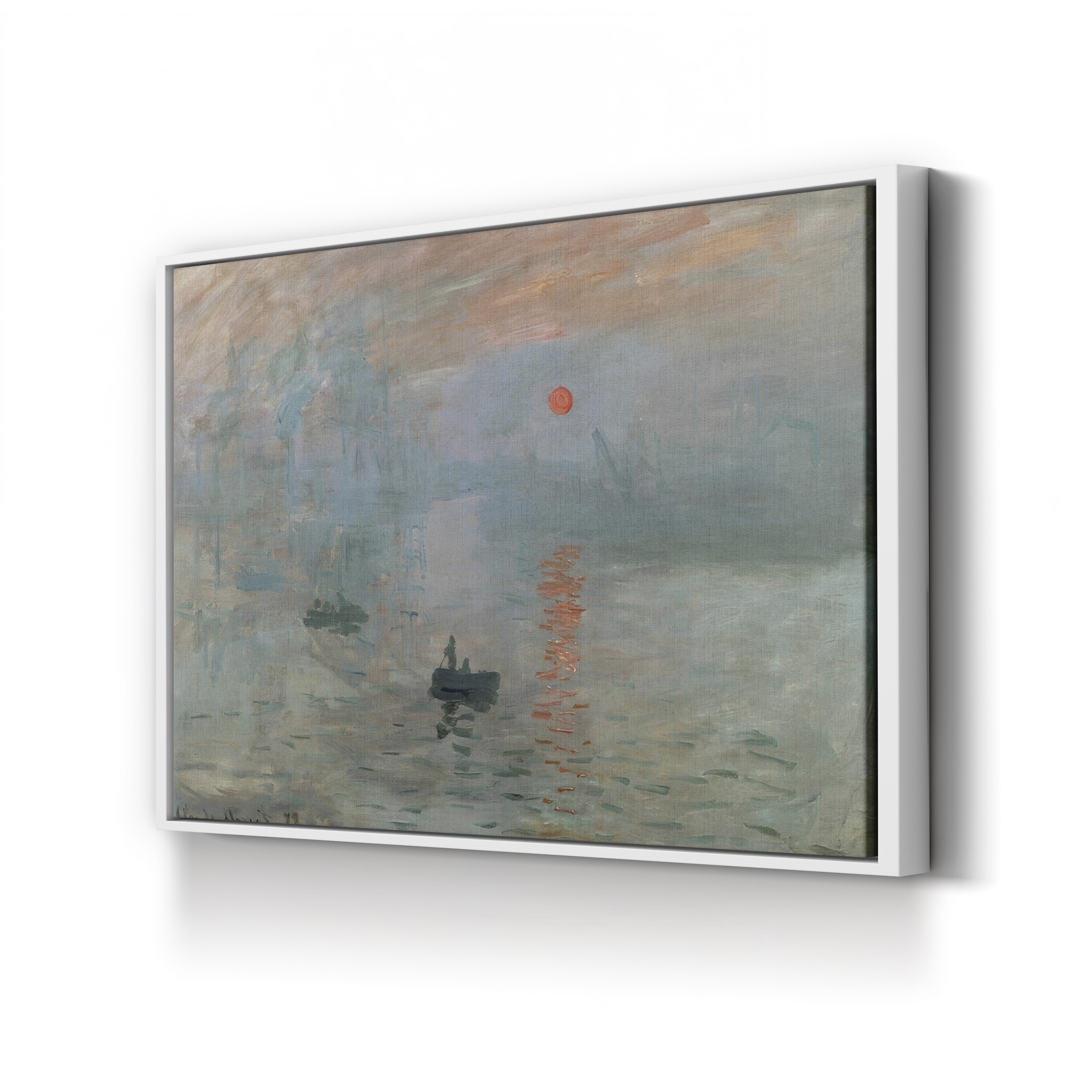 Impression, Sunrise, 1872 – Claude Monet Wall Art | Foundational Impressionist Harbour Canvas Print
