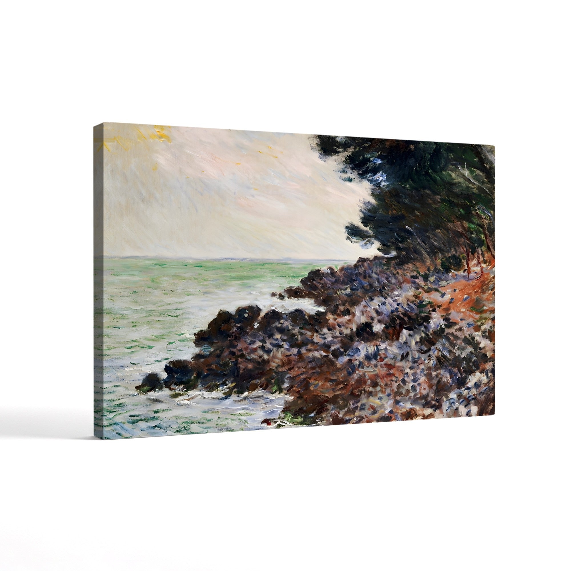 Cap Martin – Claude Monet Wall Art | Impressionist Mediterranean Coast Canvas Print