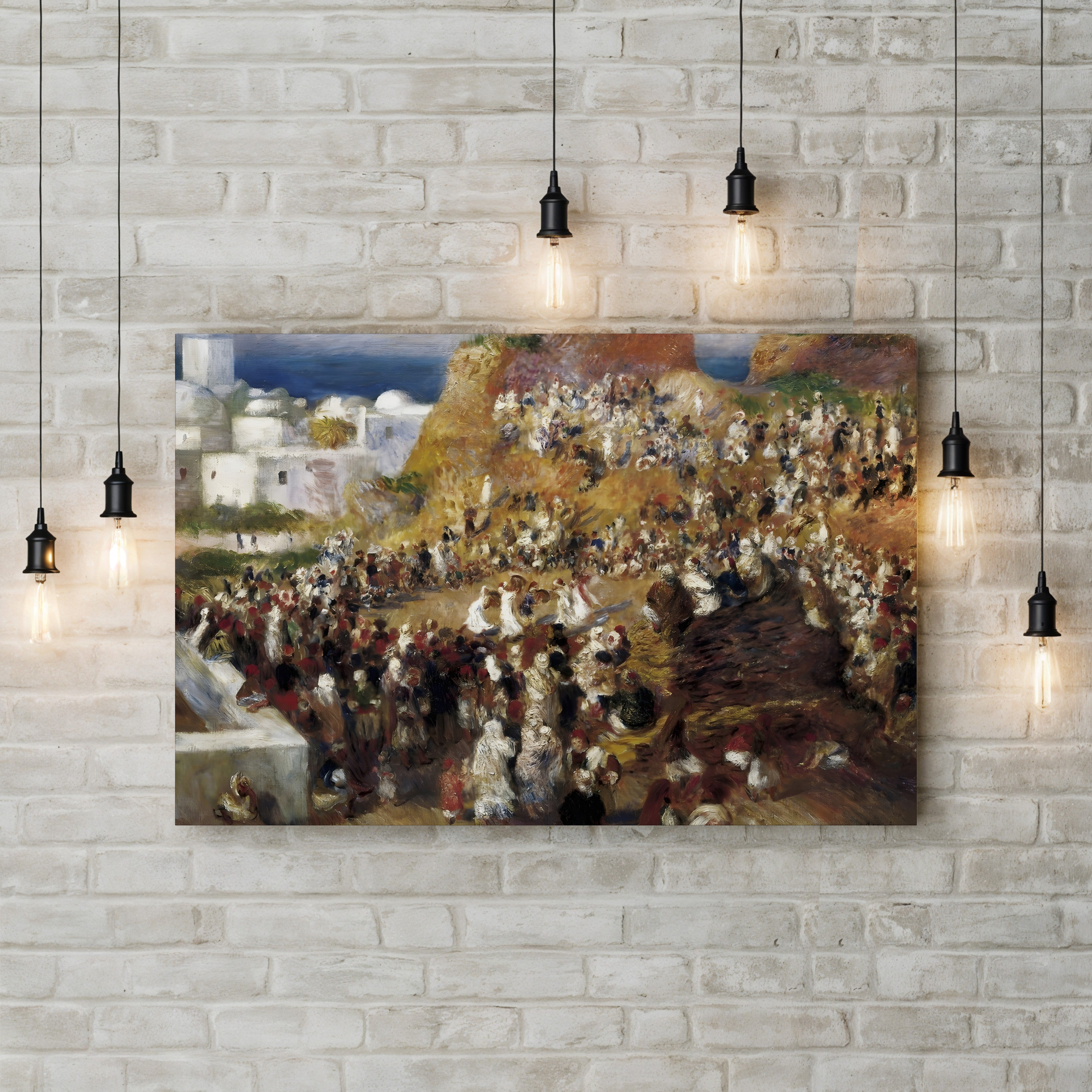 The Mosque, Arab Festival, 1881 – Pierre-Auguste Renoir Wall Art | Impressionist Algeria Canvas Print