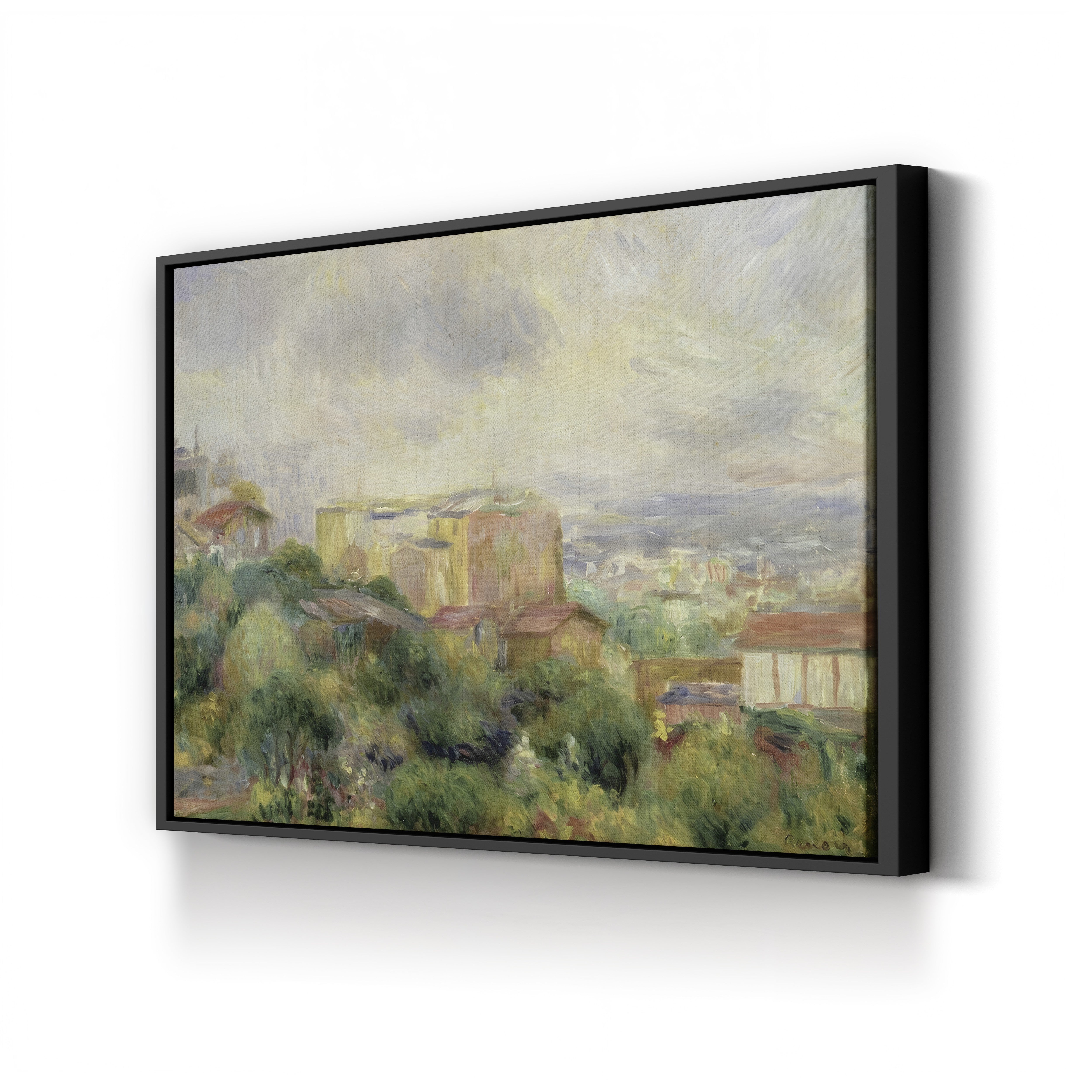 View from Montmartre, 1892 – Pierre-Auguste Renoir Wall Art | Impressionist Paris Canvas Print
