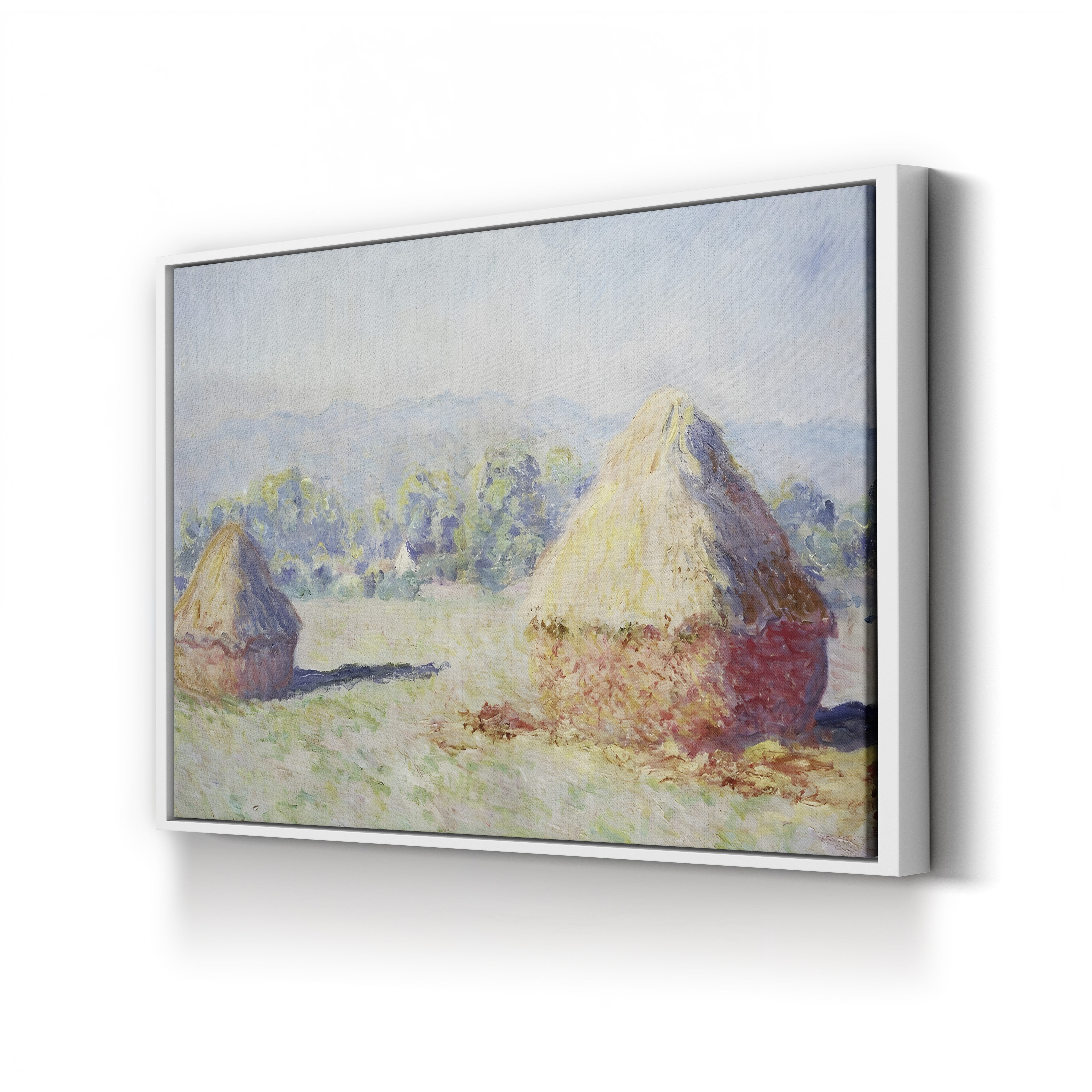 Haystacks in the Sun, Morning Effect, 1891 – Claude Monet Wall Art | Impressionist Series Canvas Print