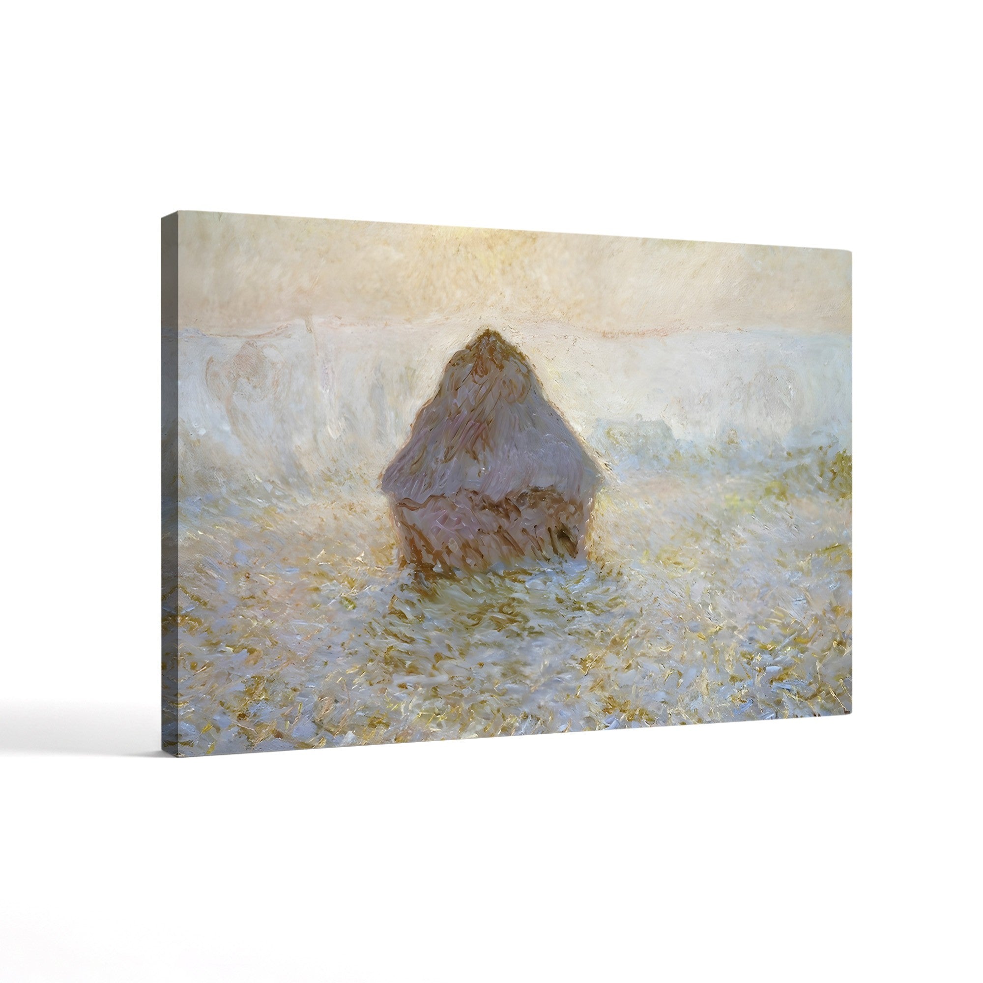Haystacks, Sun in the Mist – Claude Monet Wall Art | Impressionist Series Canvas Print