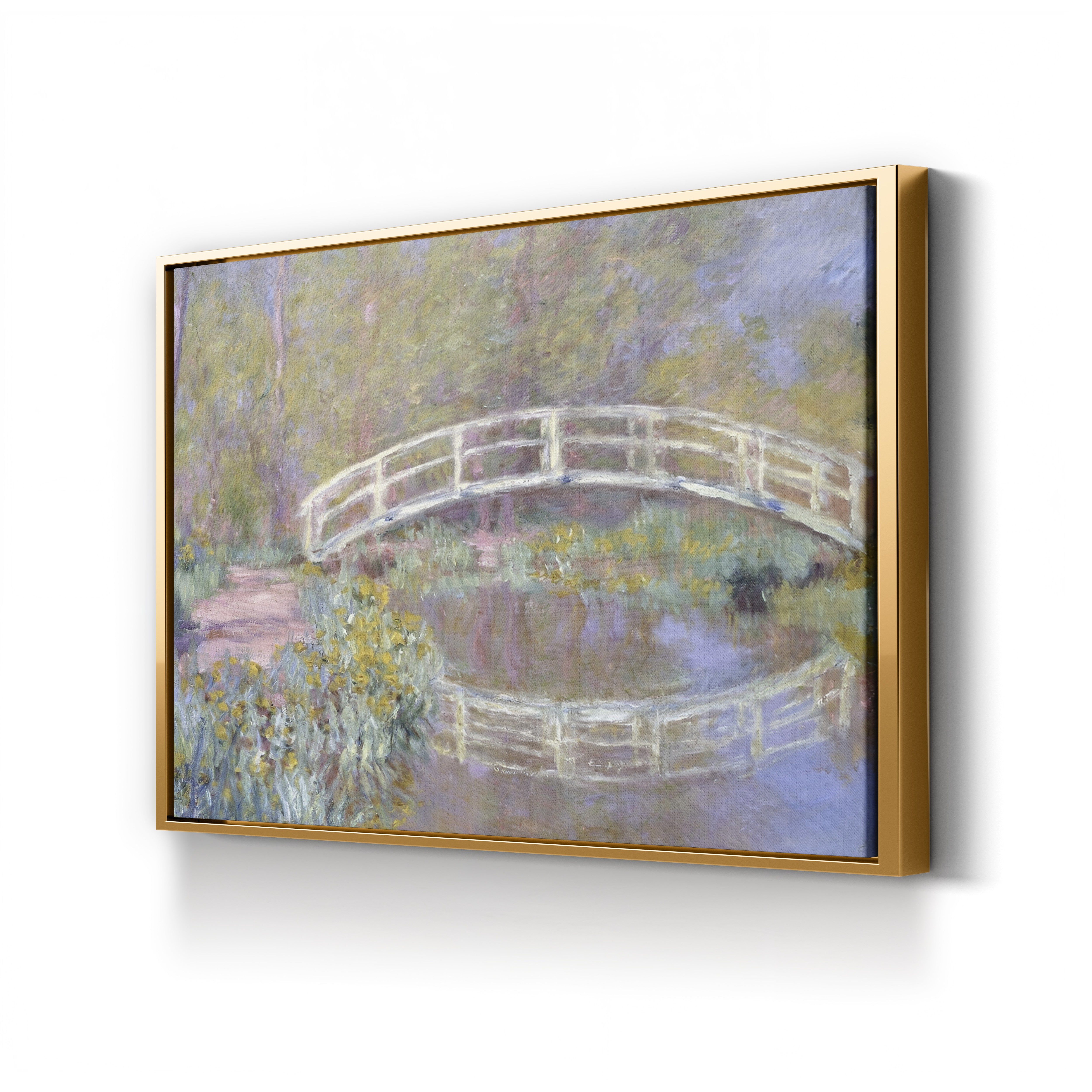 The Bridge in Monet's Garden, 1895-96 – Claude Monet Wall Art | Late Impressionist Japanese Footbridge Canvas Print