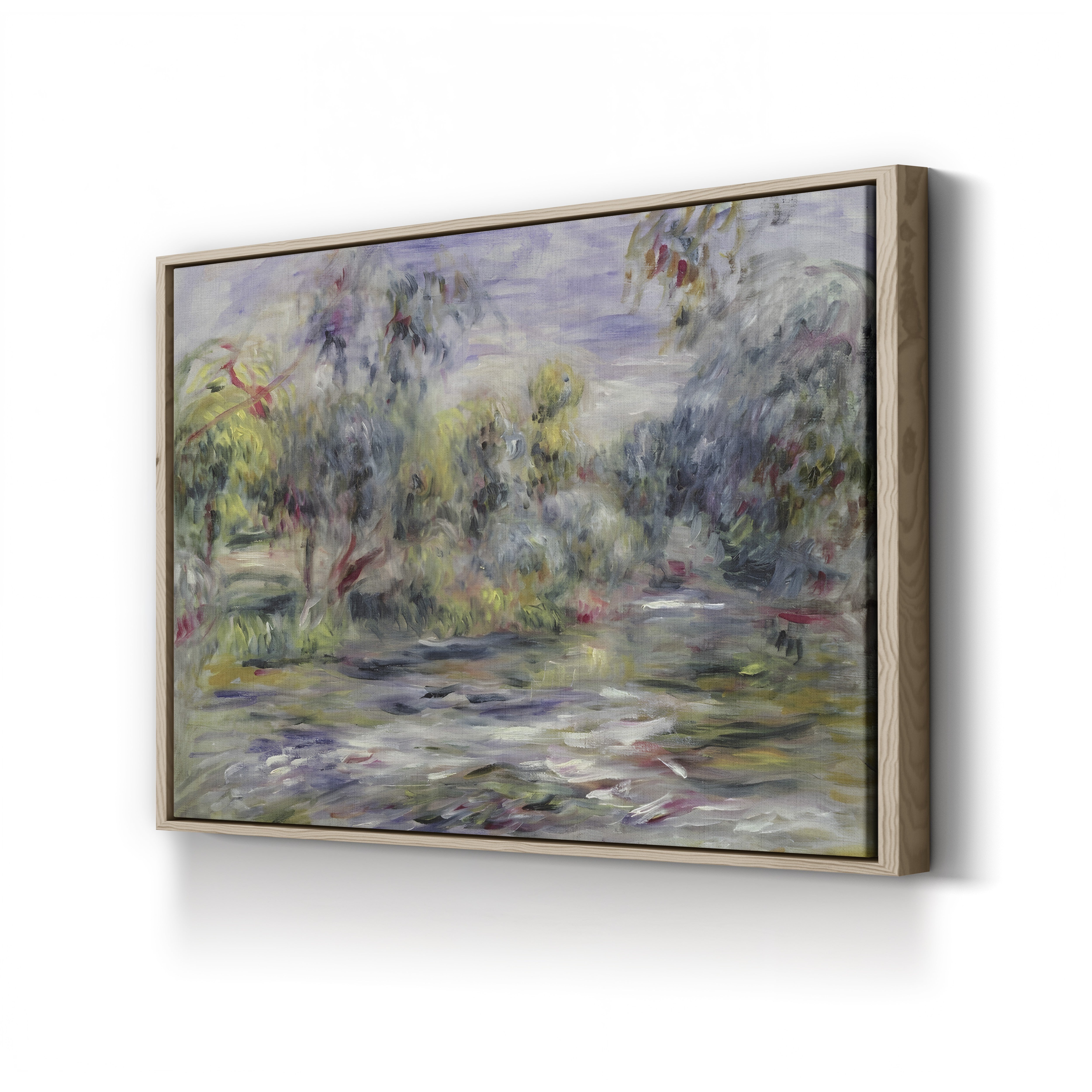 River Landscape – Renoir Wall Art | Impressionist River Canvas Print