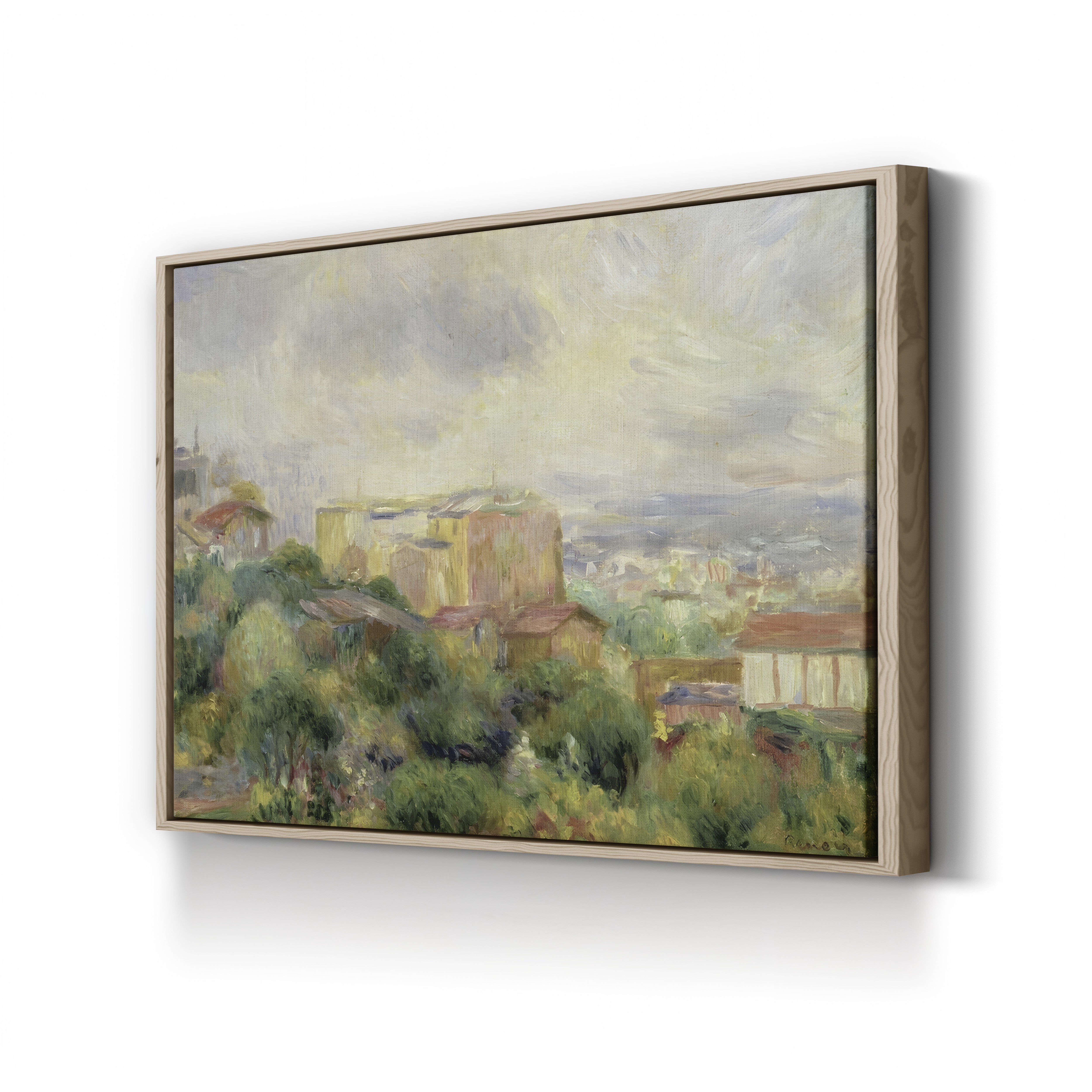 View from Montmartre, 1892 – Pierre-Auguste Renoir Wall Art | Impressionist Paris Canvas Print