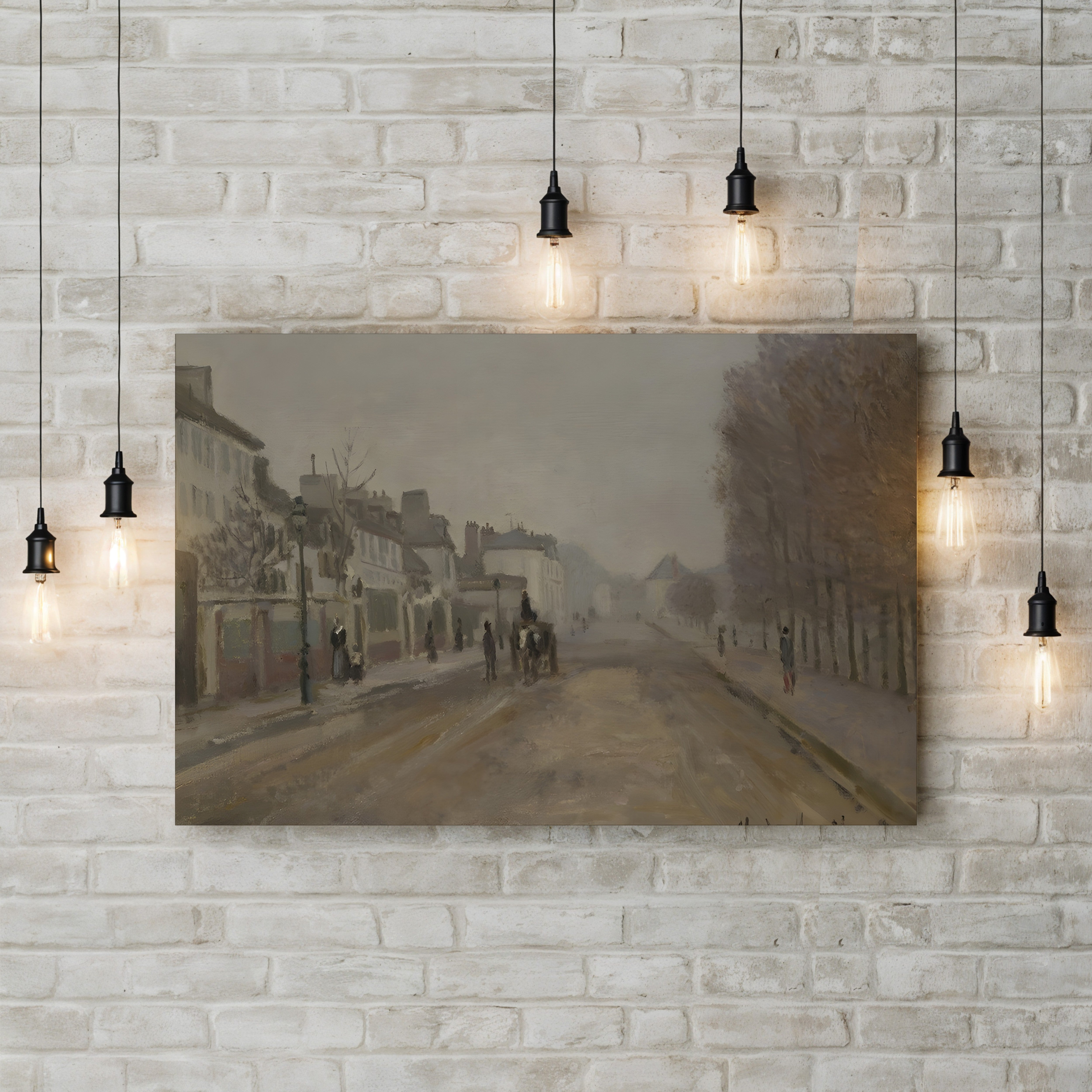 Boulevard Héloïse, Argenteuil, 1872 – Claude Monet Wall Art | Early Impressionist Canvas Print