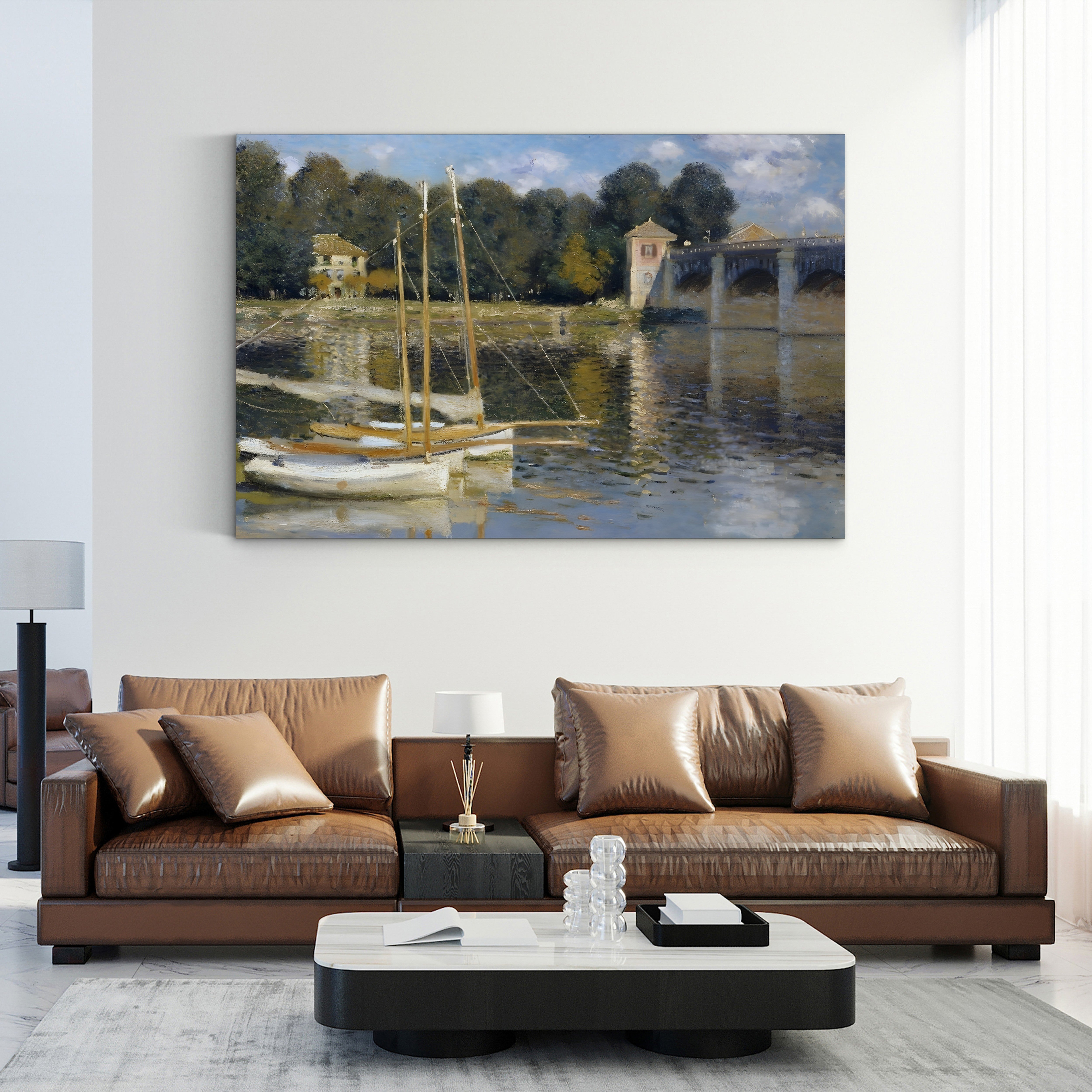 Bridge at Argenteuil, 1874 – Claude Monet Wall Art | Iconic Impressionist Canvas Print