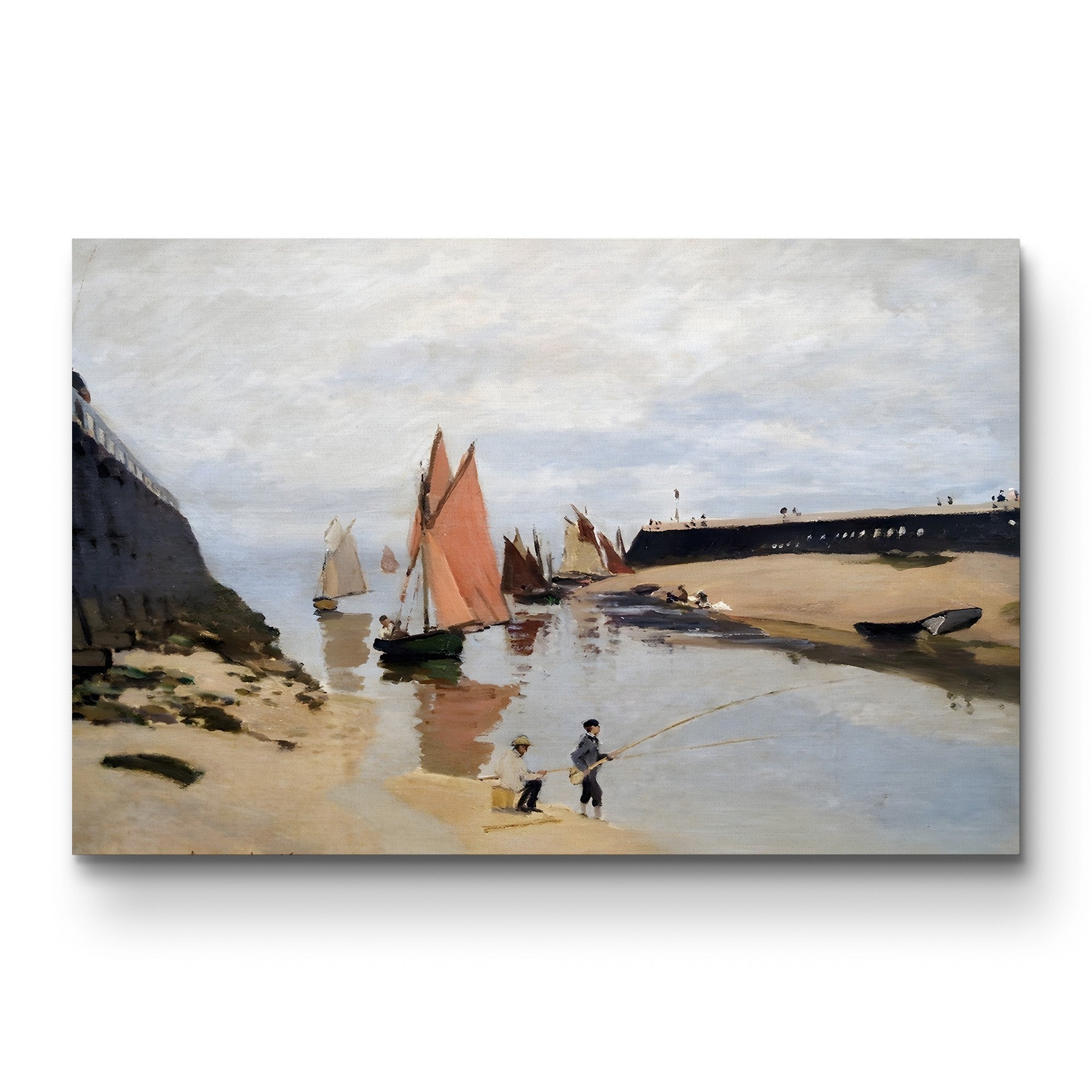 The Harbour at Trouville (Le Port de Trouville), 1870 by Claude Monet