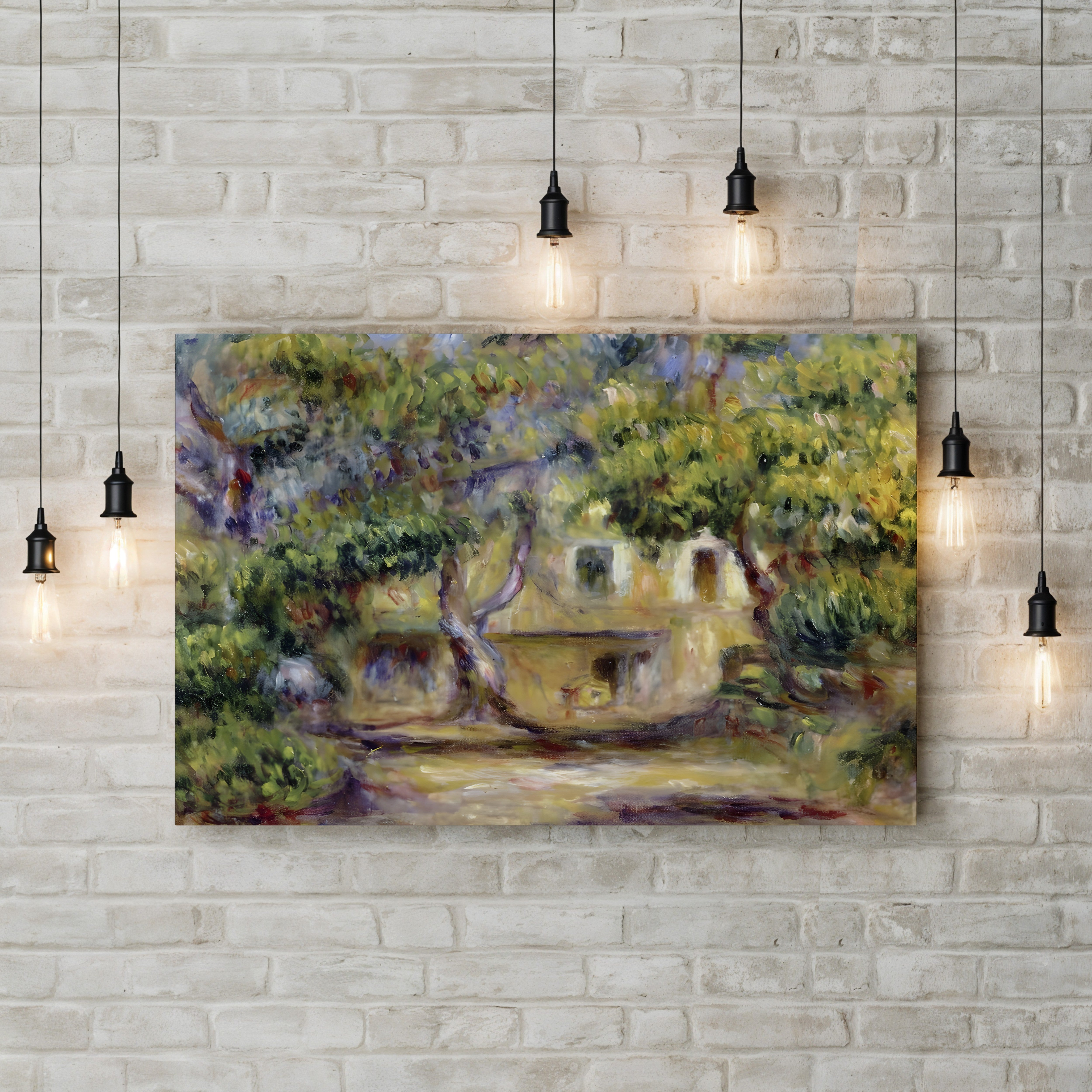 The Farm at Les Collettes, c.1915 – Pierre-Auguste Renoir Wall Art | Impressionist Provençal Canvas Print