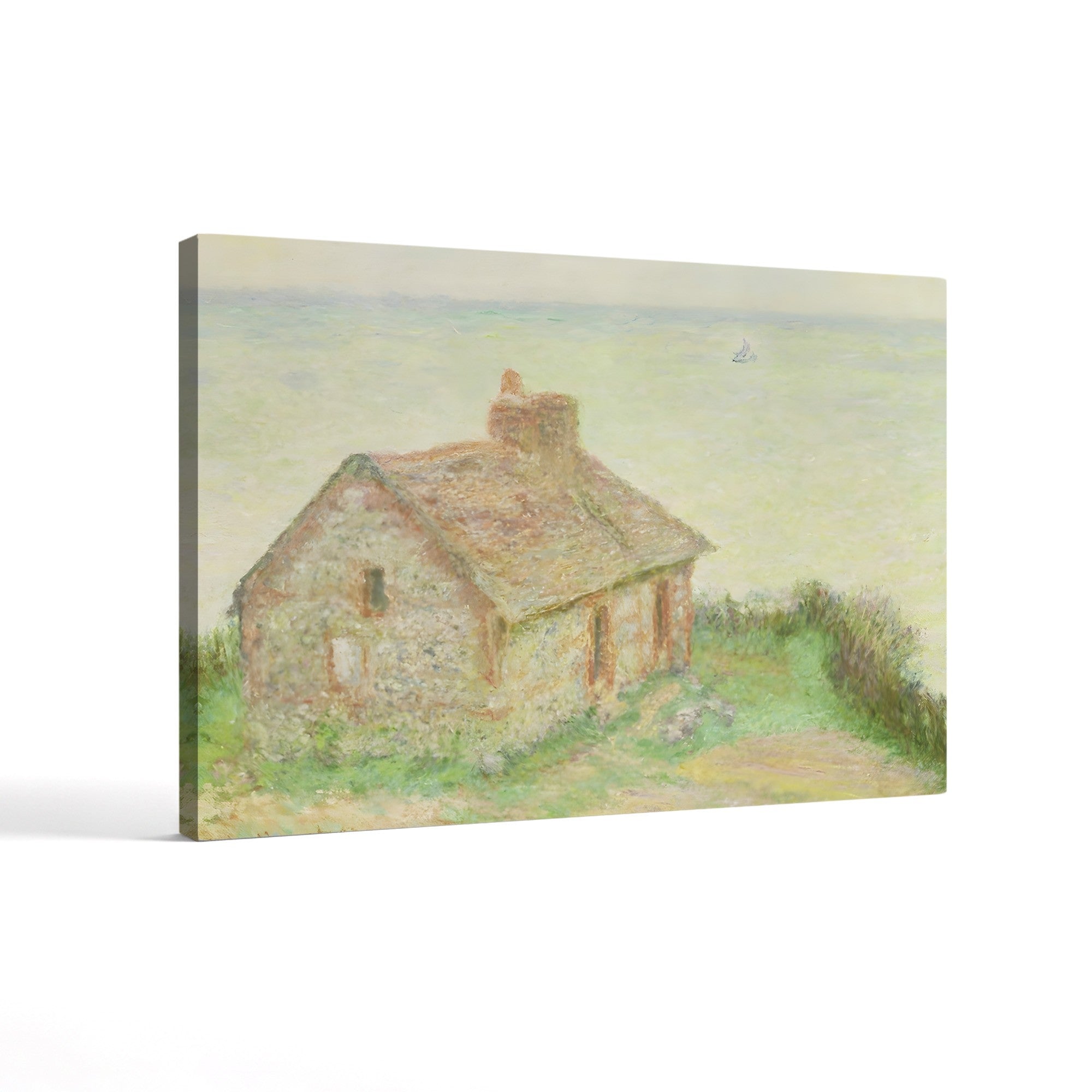 The Customs House, Pink Effect (La Maison du Douanier, effet rose), 1897 by Claude Monet