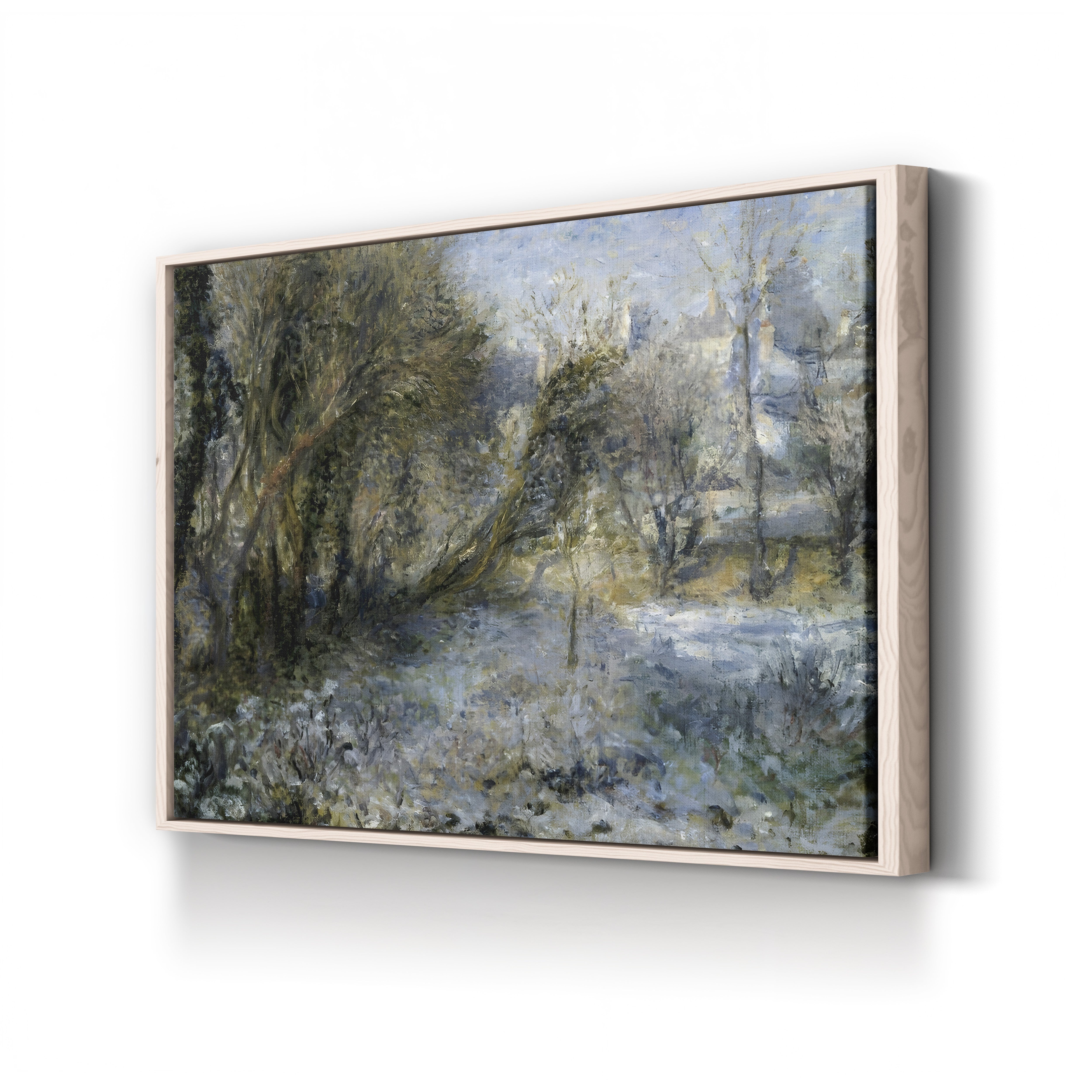 Snowy Landscape, c.1875 – Renoir Wall Art | Impressionist Winter Canvas Print