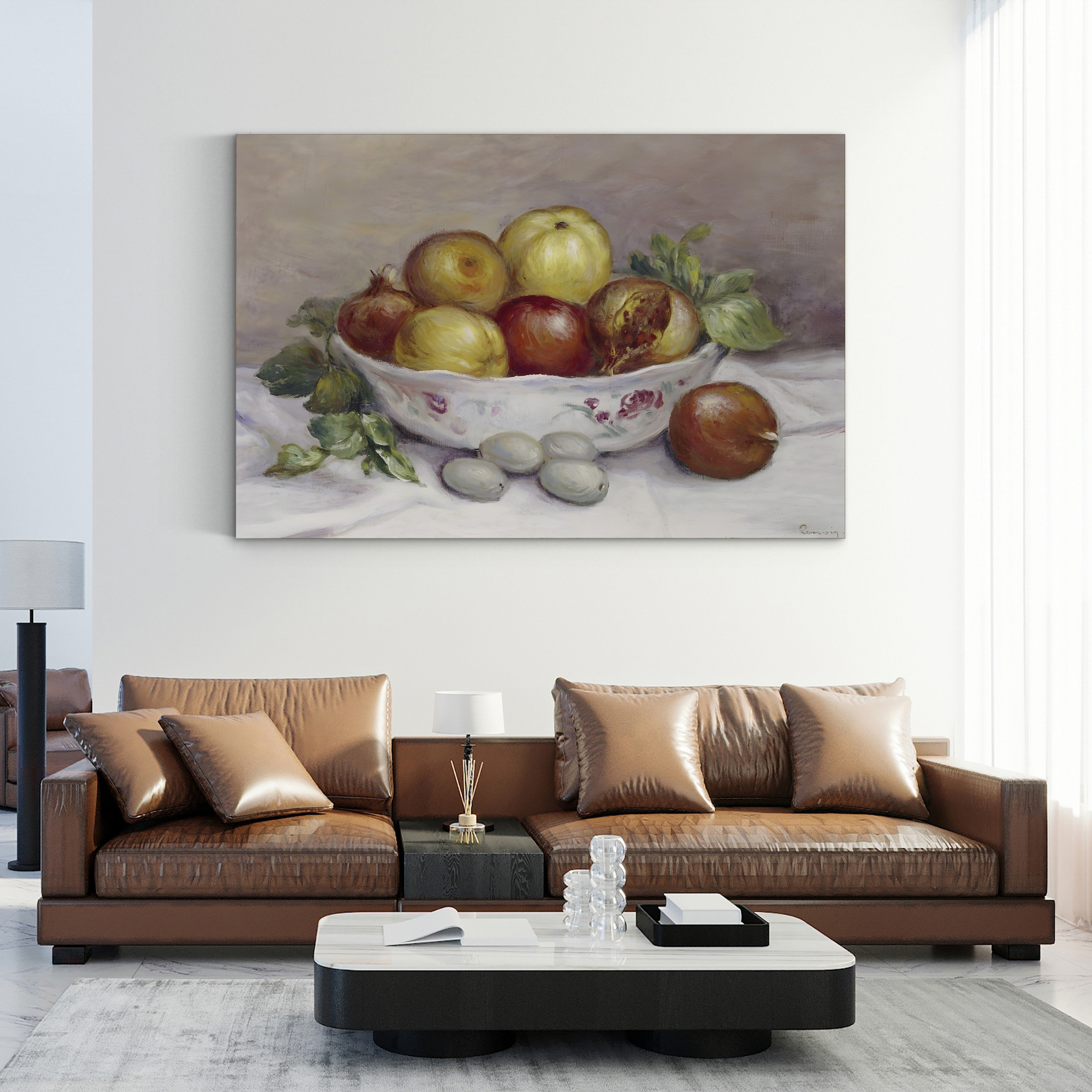Still Life with a Pomegranate – Renoir Wall Art | Impressionist Fruit Canvas
