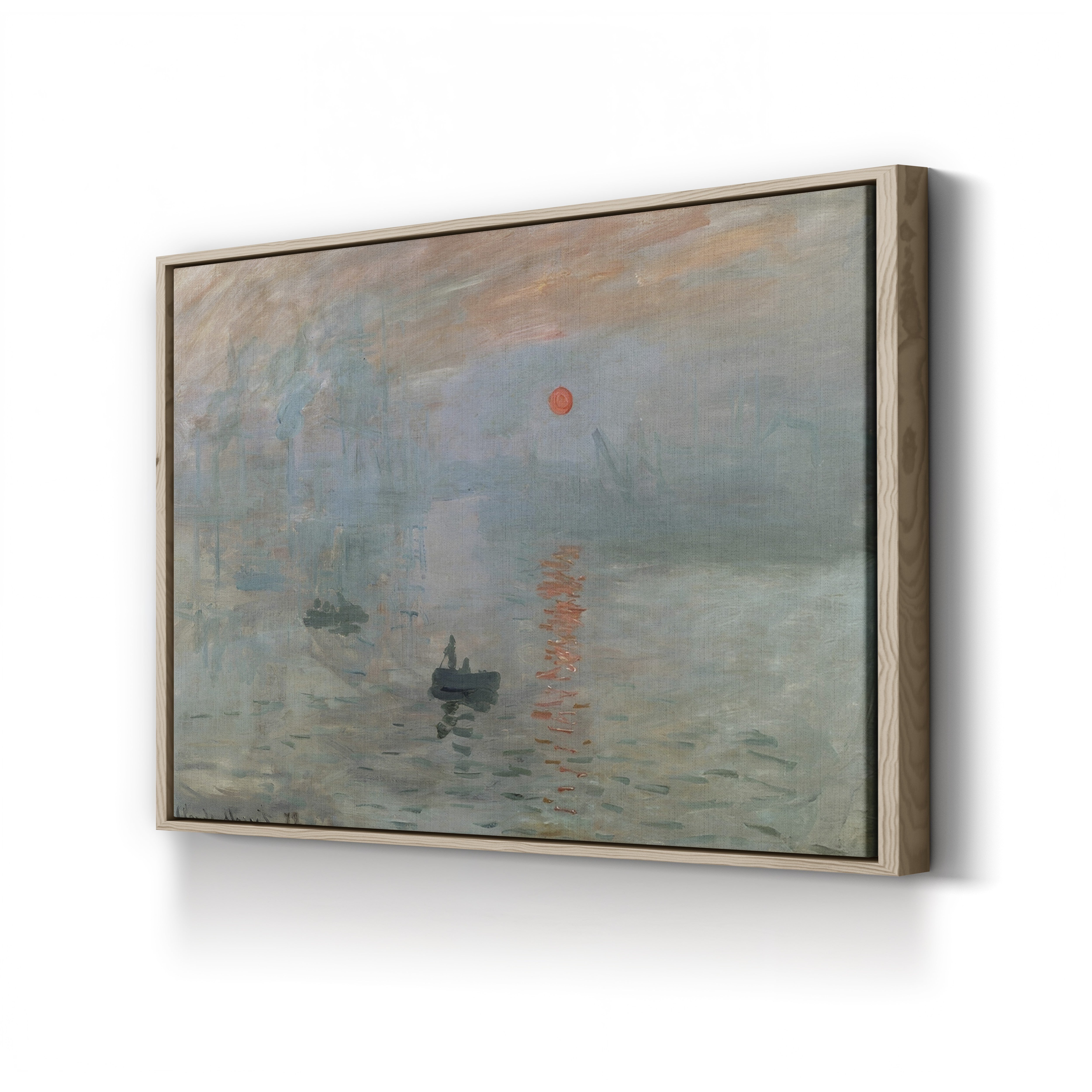 Impression, Sunrise, 1872 – Claude Monet Wall Art | Foundational Impressionist Harbour Canvas Print