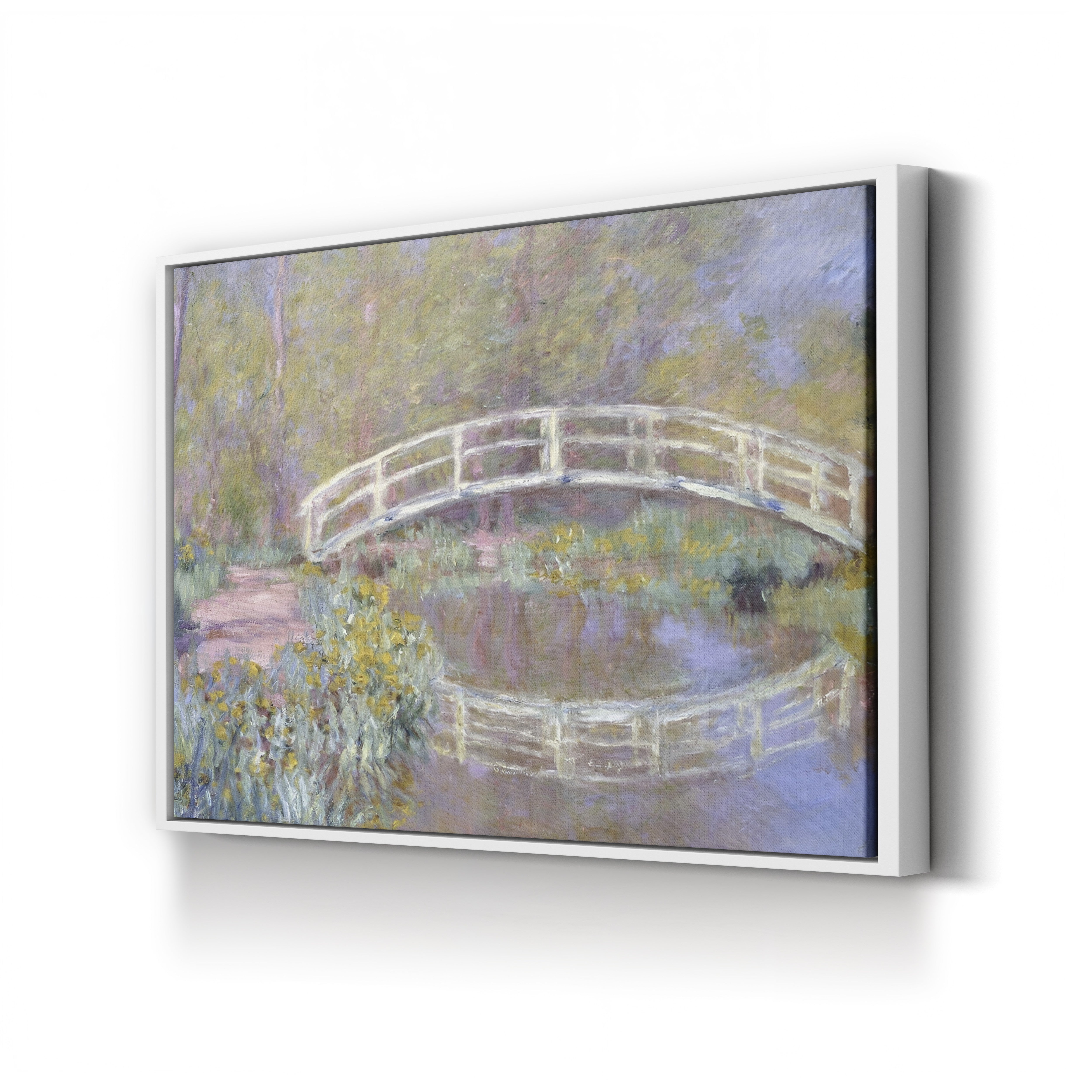 The Bridge in Monet's Garden, 1895-96 – Claude Monet Wall Art | Late Impressionist Japanese Footbridge Canvas Print
