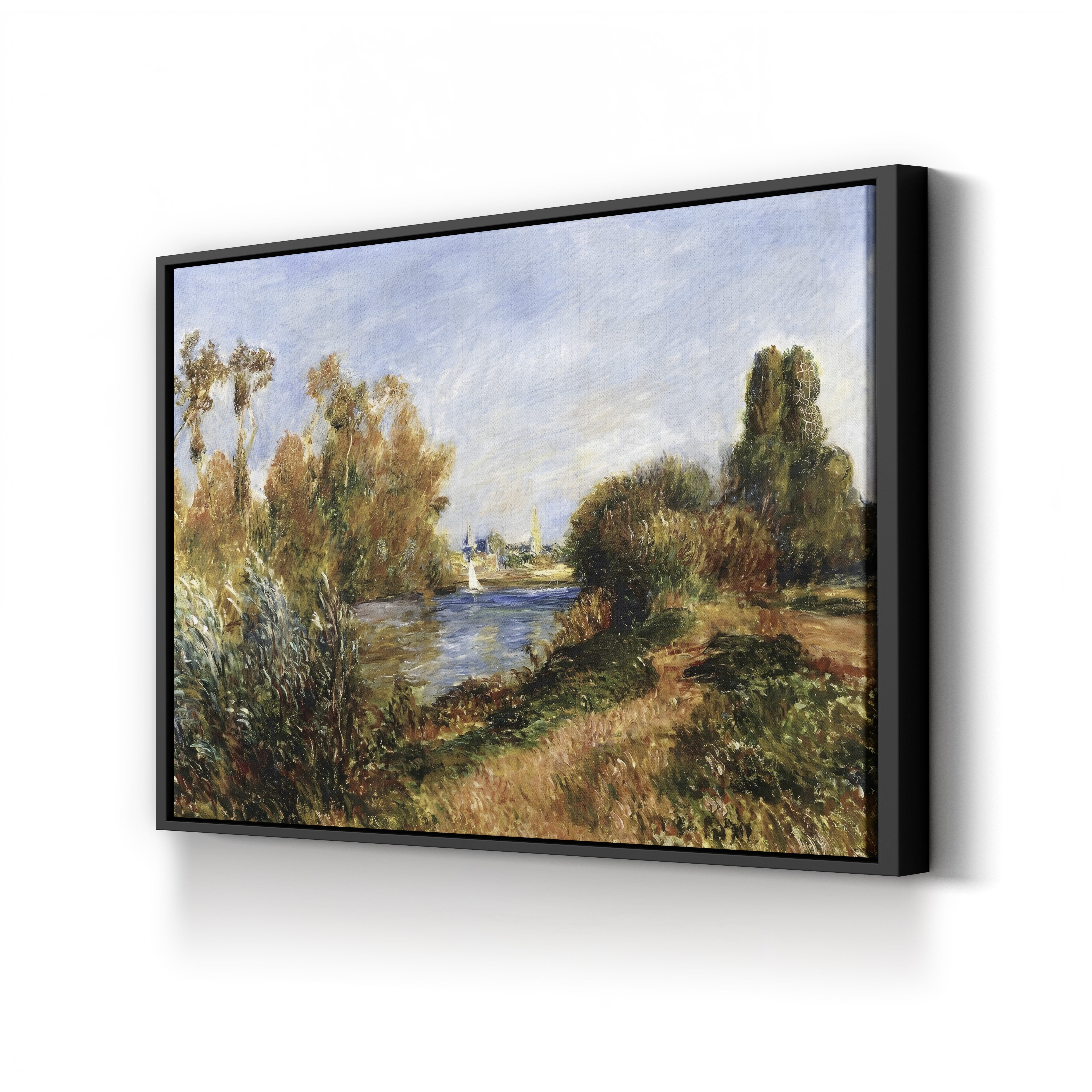 The Seine at Argenteuil, 1888 – Pierre-Auguste Renoir Wall Art | Impressionist River Canvas Print