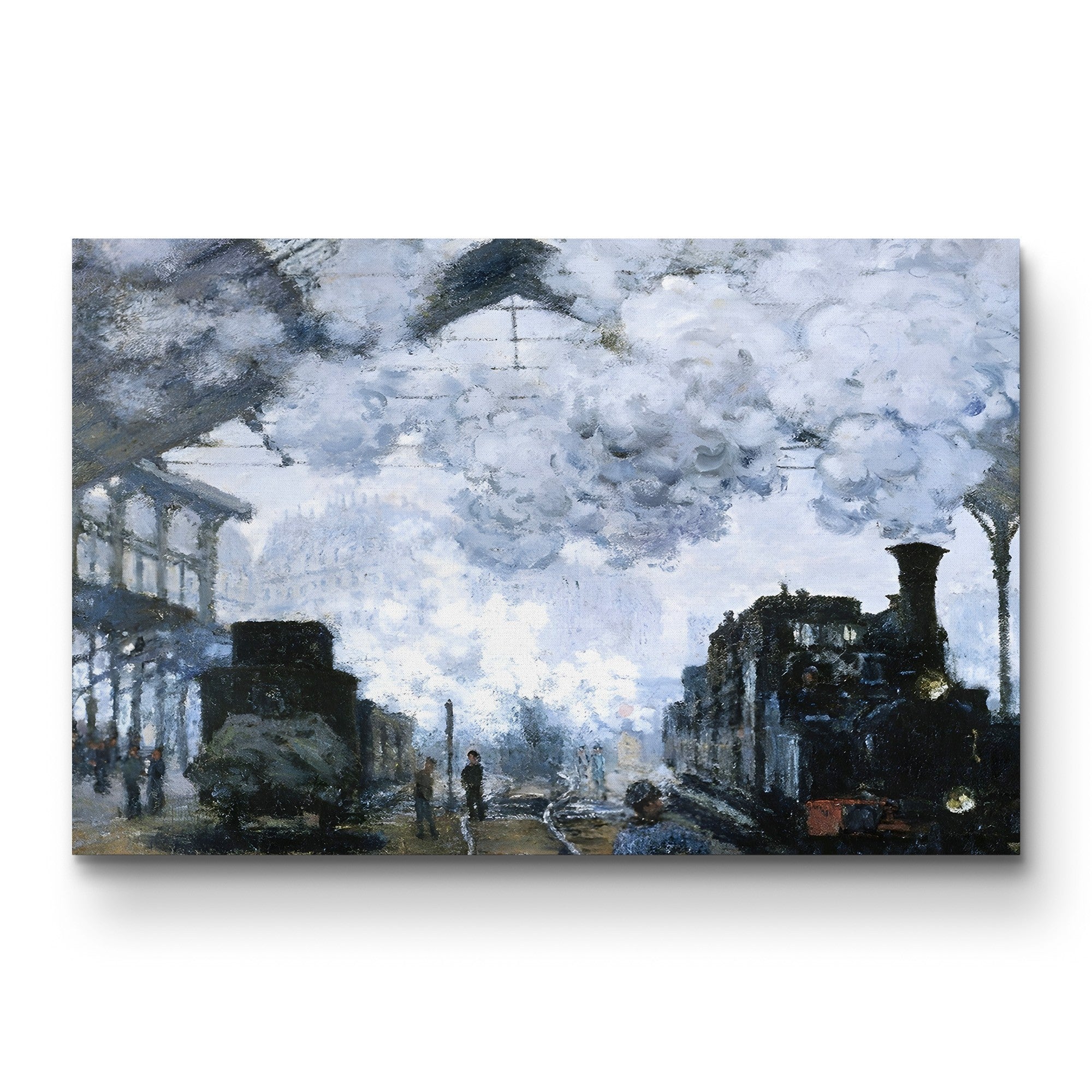 Gare Saint-Lazare – Claude Monet Wall Art | Iconic 1877 Impressionist Railway Canvas Print