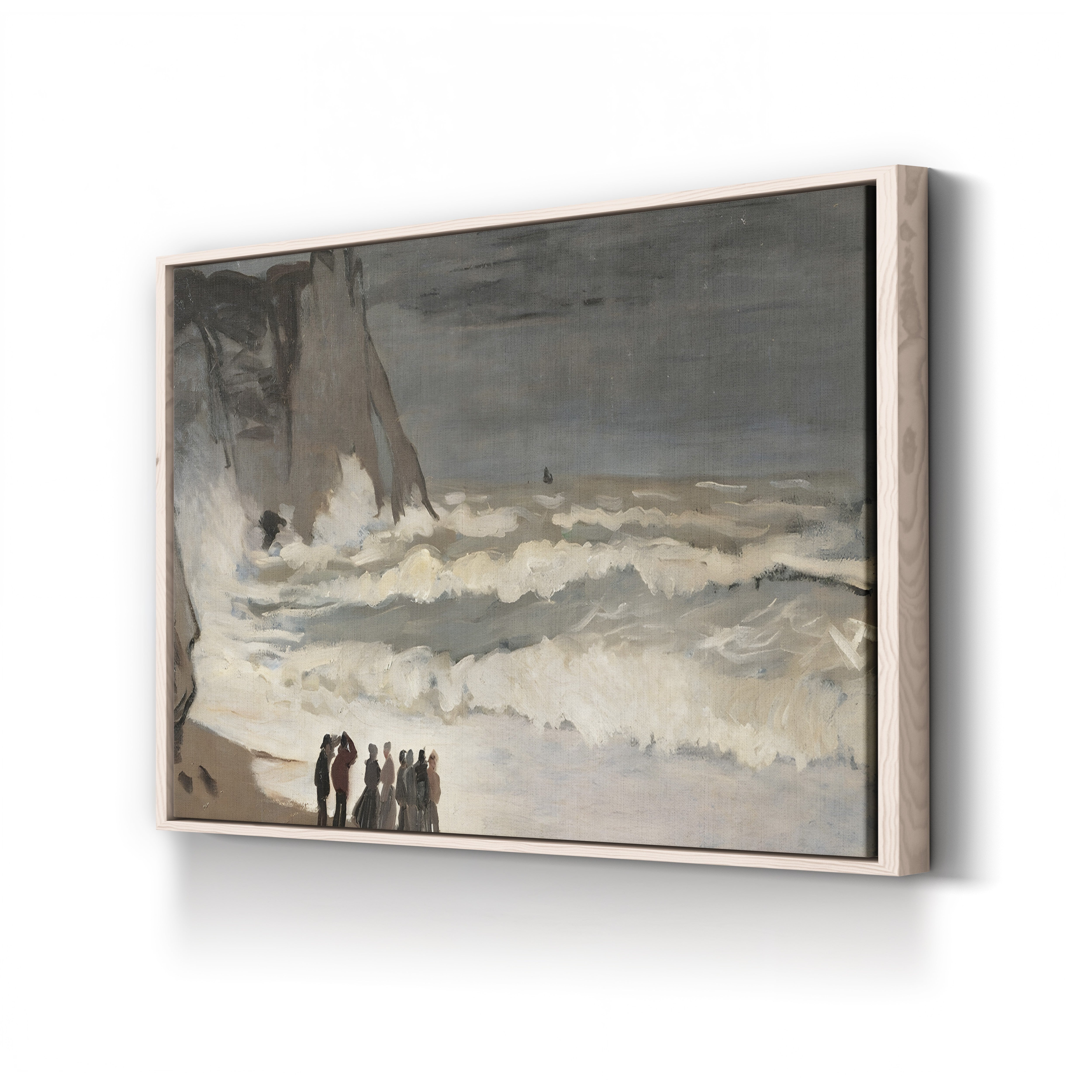 Rough Sea at Étretat (Grosse mer à Étretat), 1868-1869 by Claude Monet
