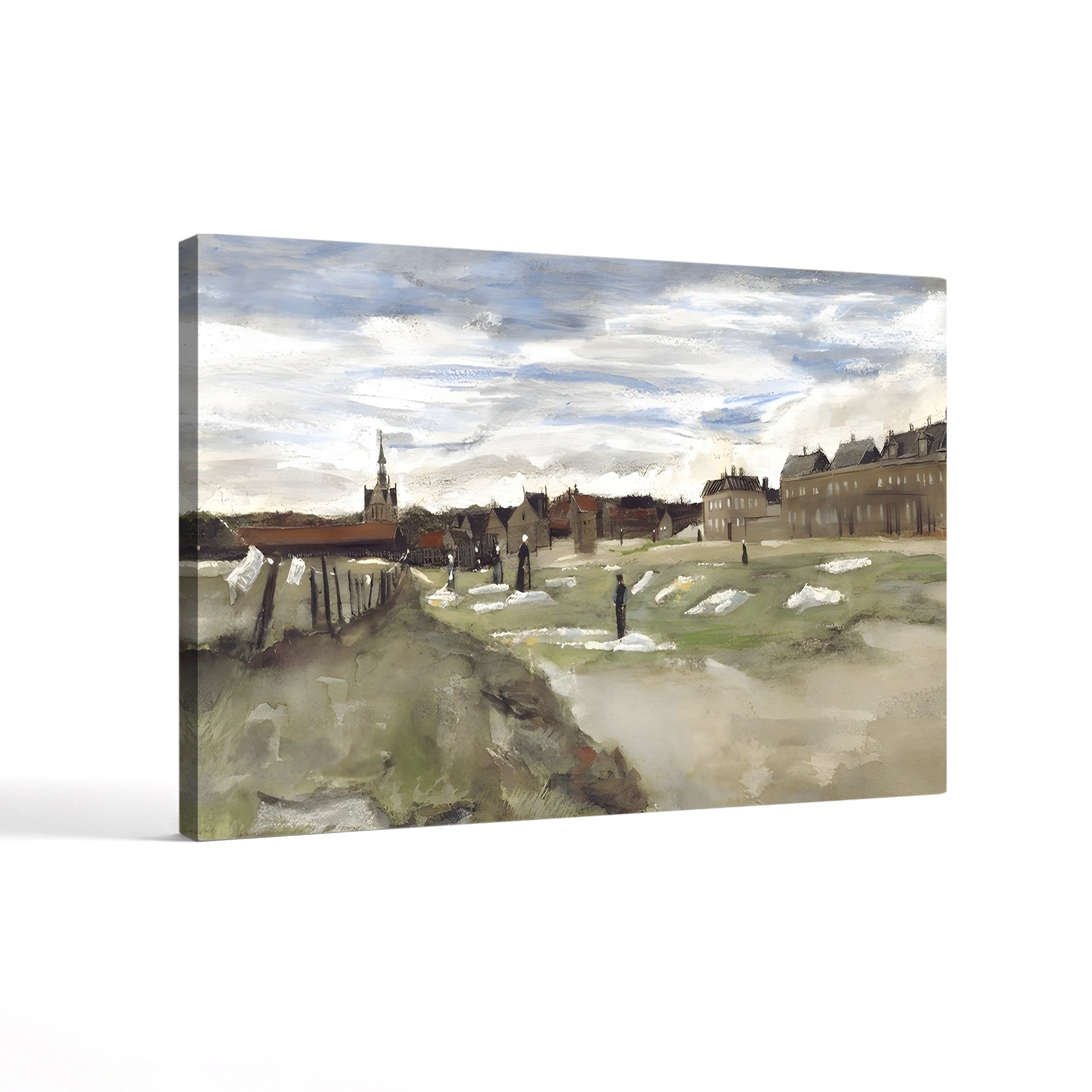 The Bleachery at Scheveningen, 1882 – Vincent van Gogh Wall Art | Early Dutch Landscape Canvas Print