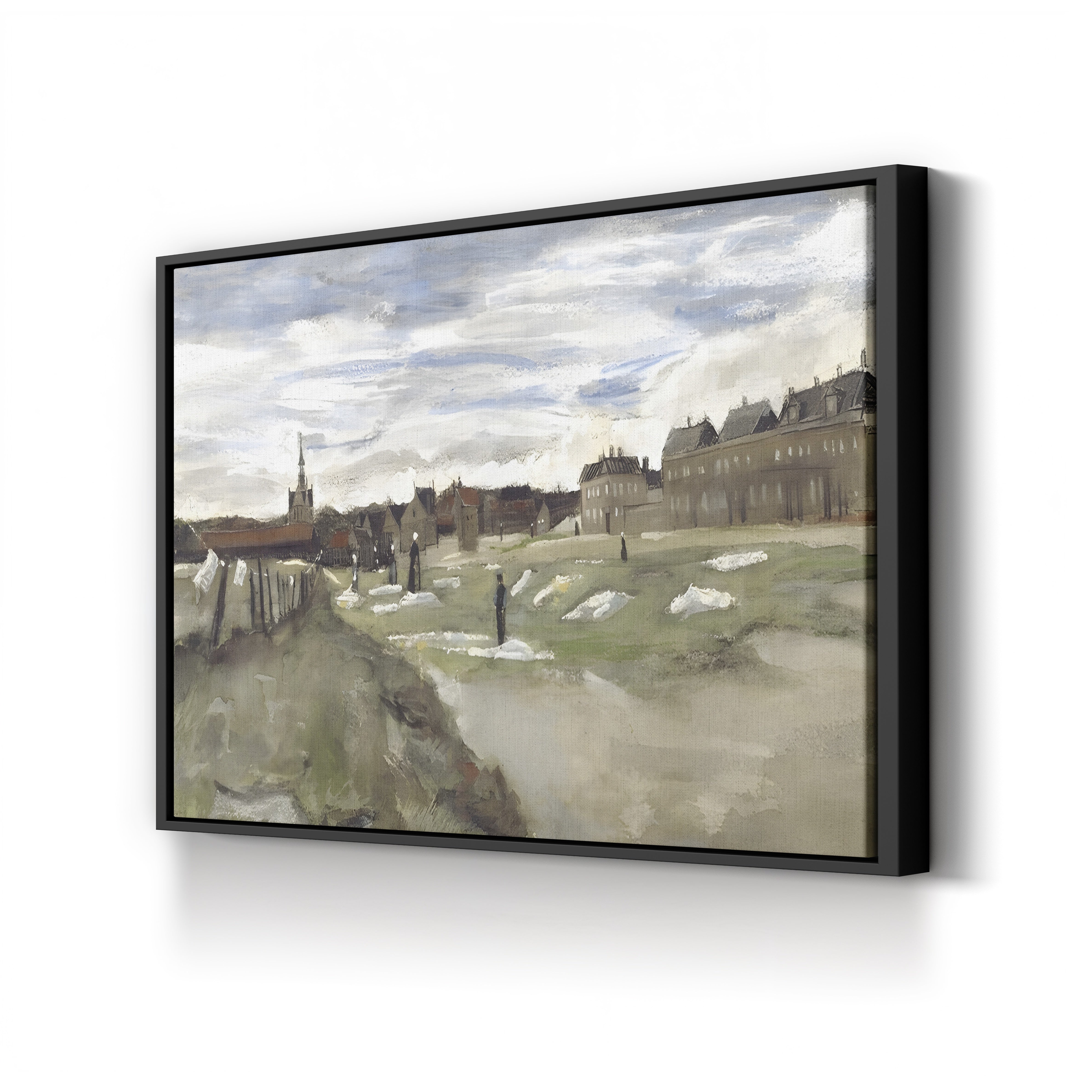 The Bleachery at Scheveningen, 1882 – Vincent van Gogh Wall Art | Early Dutch Landscape Canvas Print